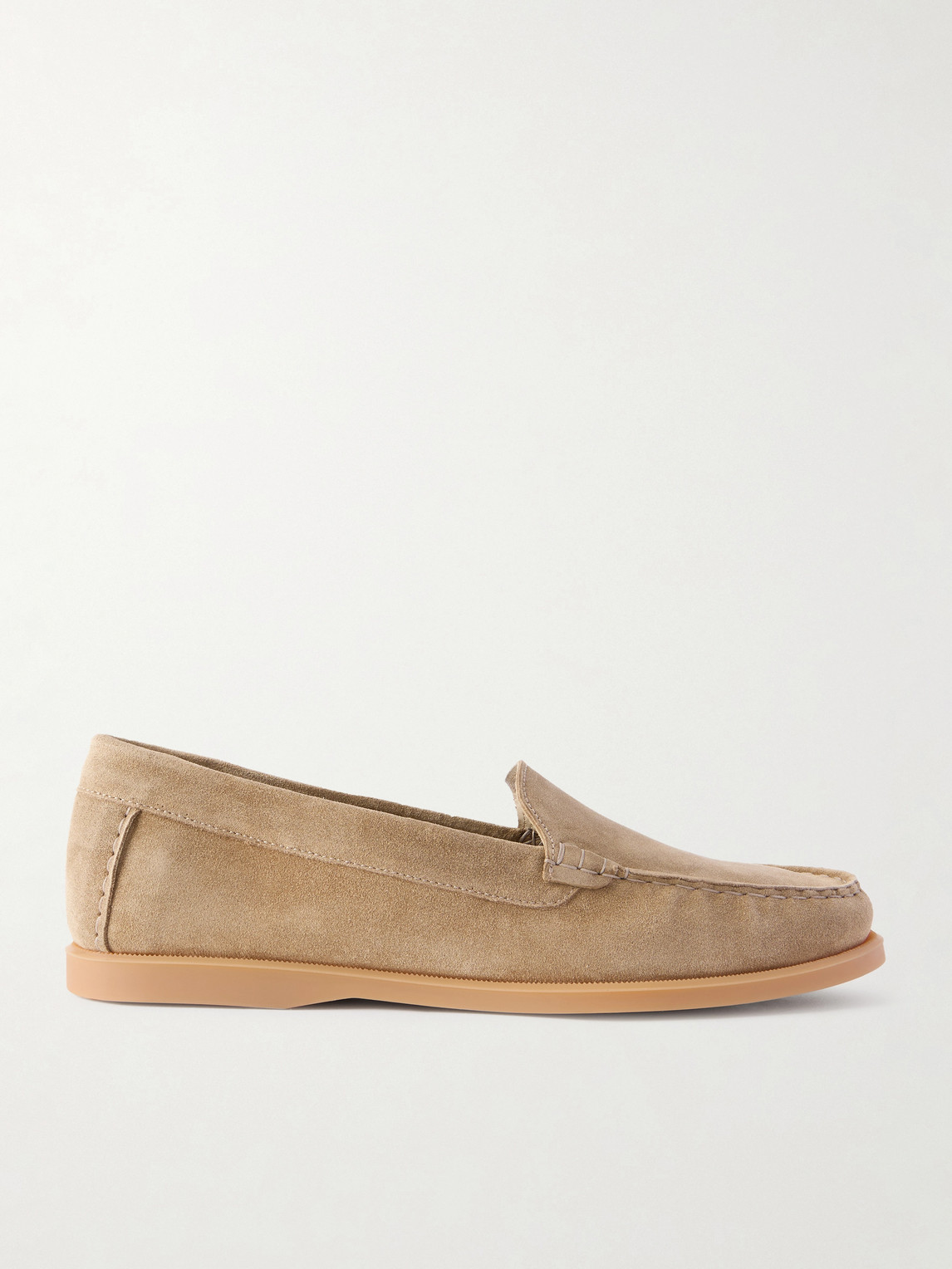 Saman Amel City Suede Loafers In Brown