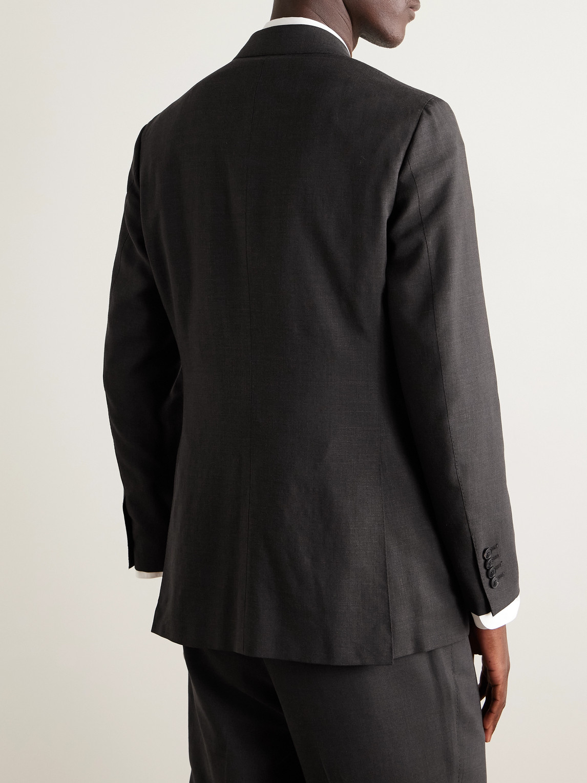 Saman Amel Wool-blend Suit Jacket In Blue
