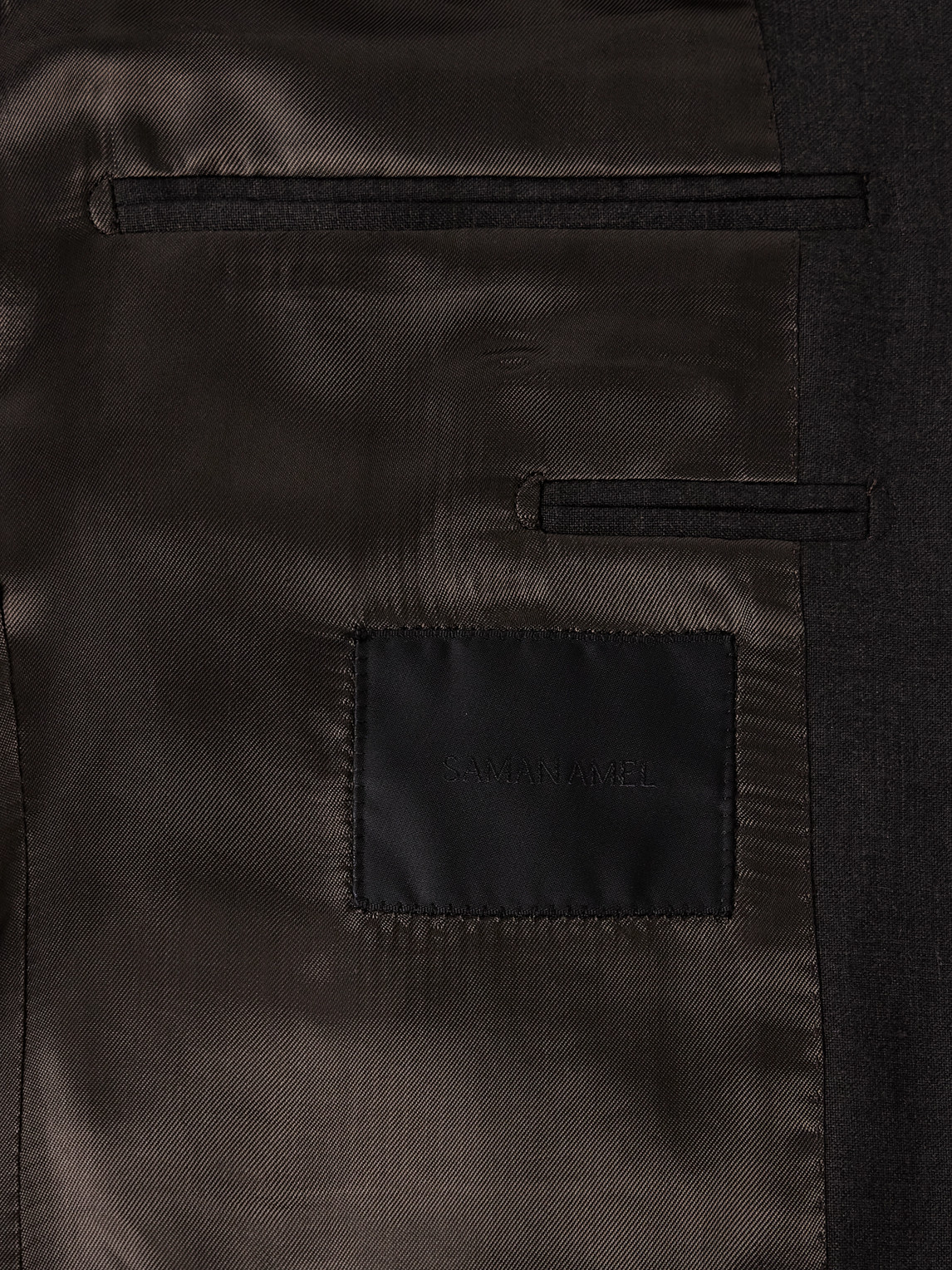 Saman Amel Wool-blend Suit Jacket In Blue
