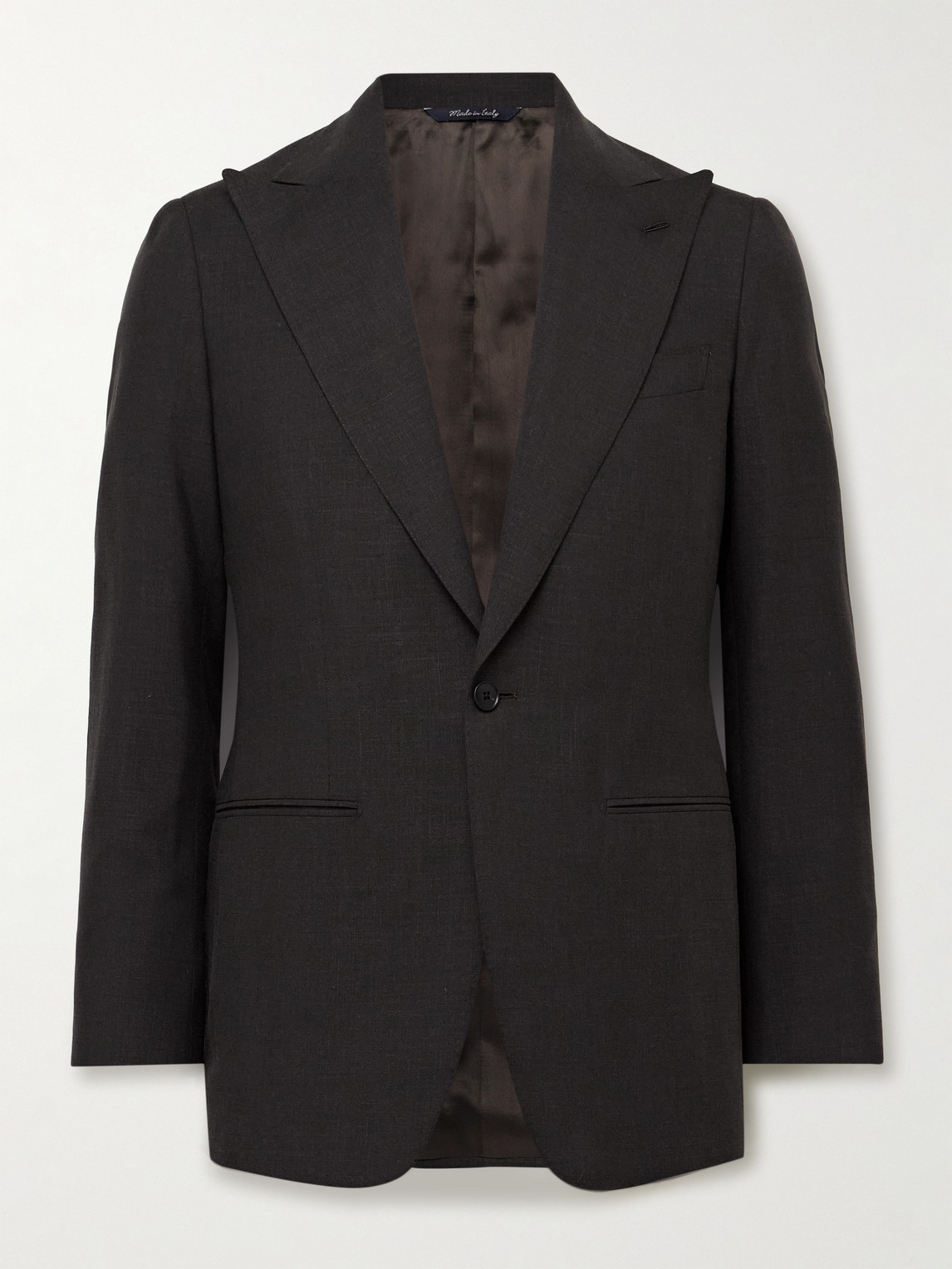 Saman Amel Wool-blend Suit Jacket In Blue