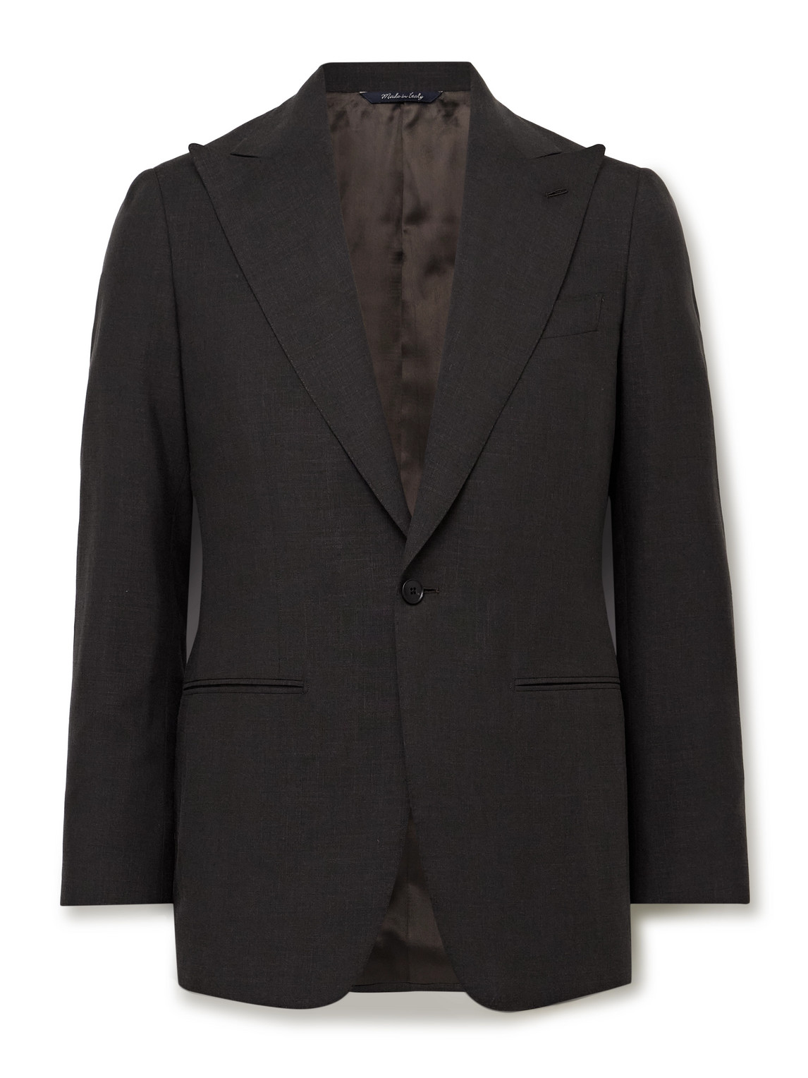 Saman Amel Wool-blend Suit Jacket In Blue