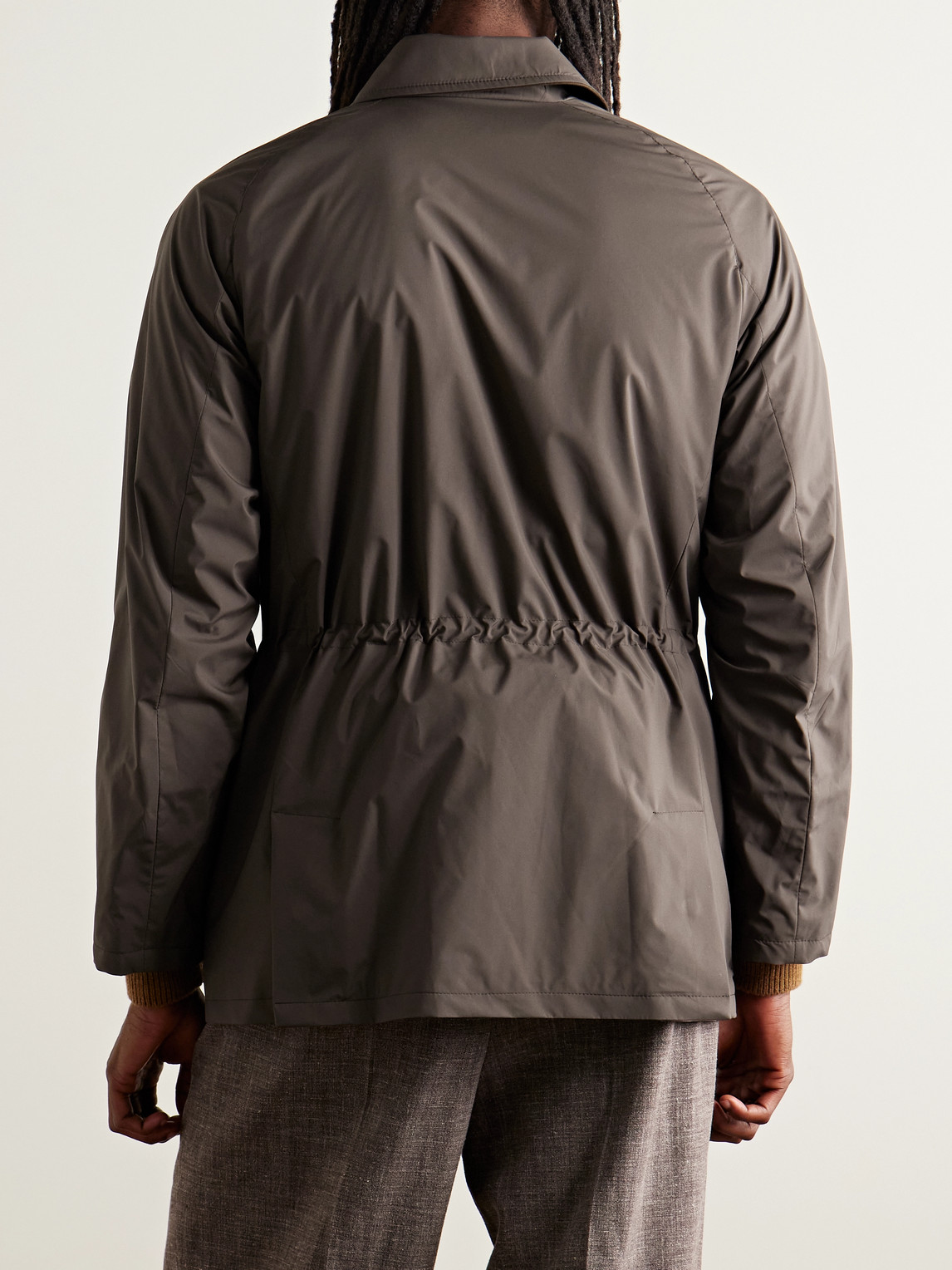 Saman Amel City Nylon Jacket In Brown