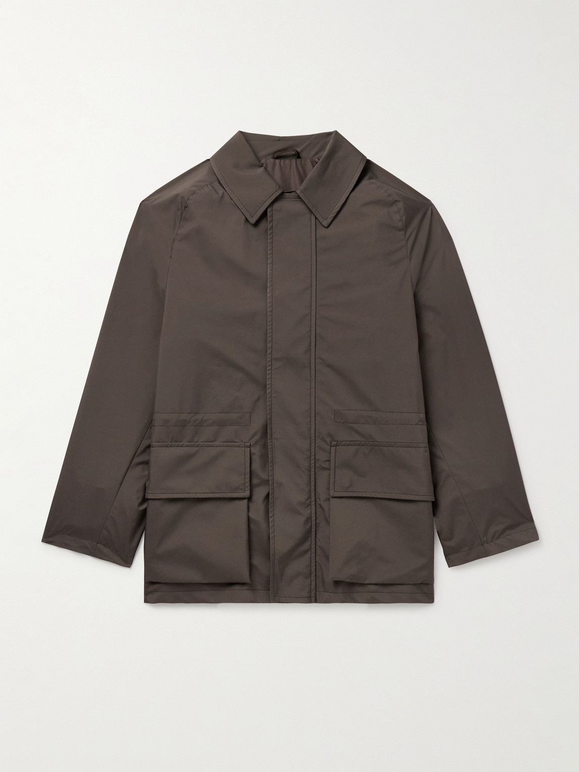 Saman Amel City Nylon Jacket In Brown