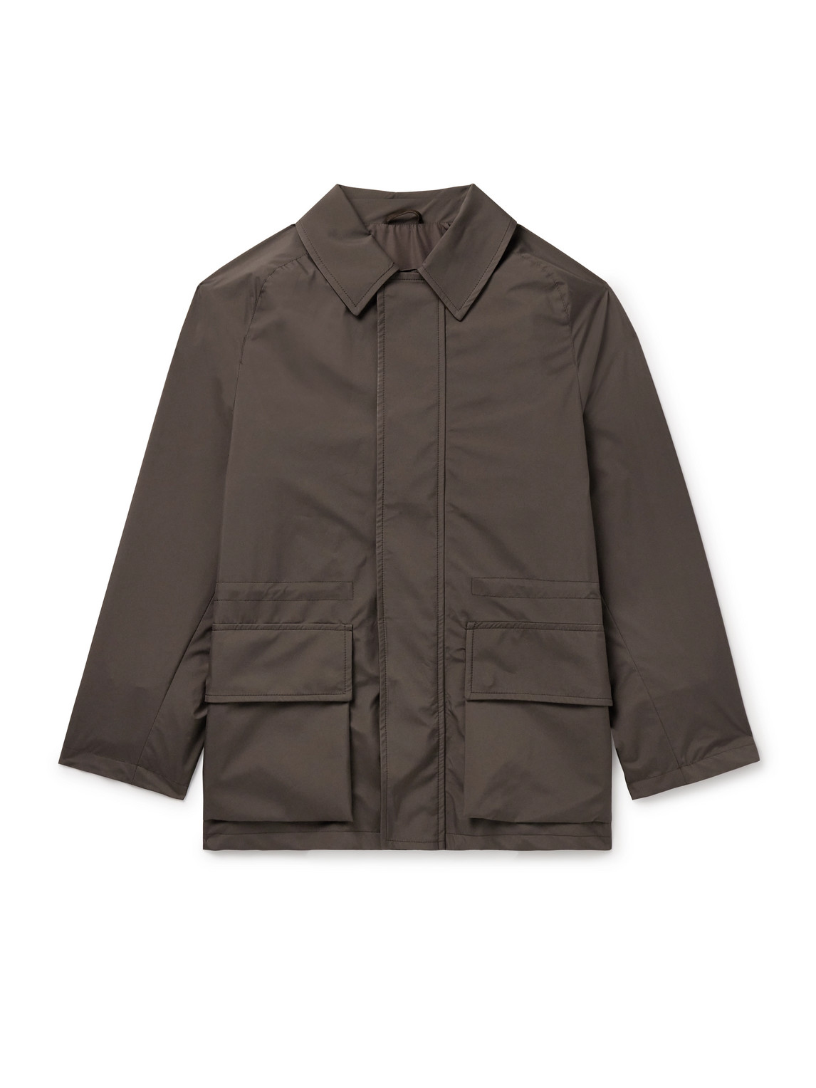 Saman Amel City Nylon Jacket In Brown