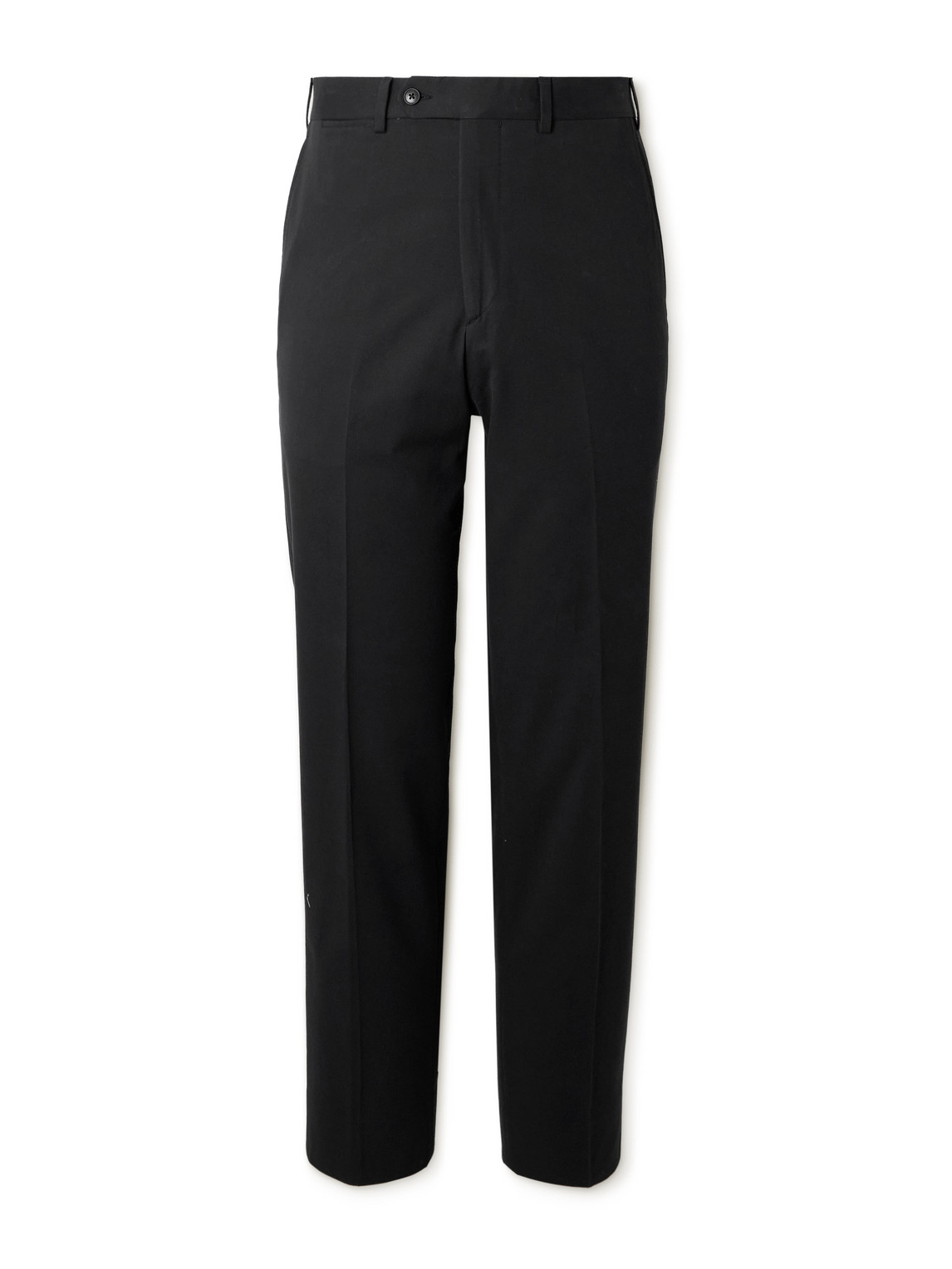 Saman Amel Straight-leg Cotton-blend Trousers In Black