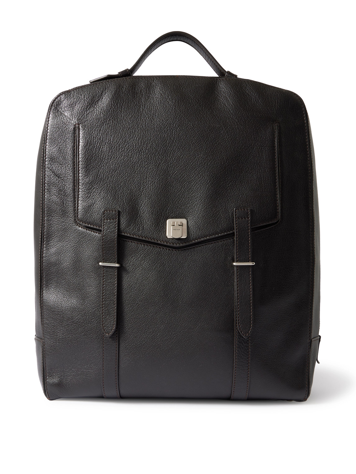 Metier Rider Full-grain Leather Backpack In Brown