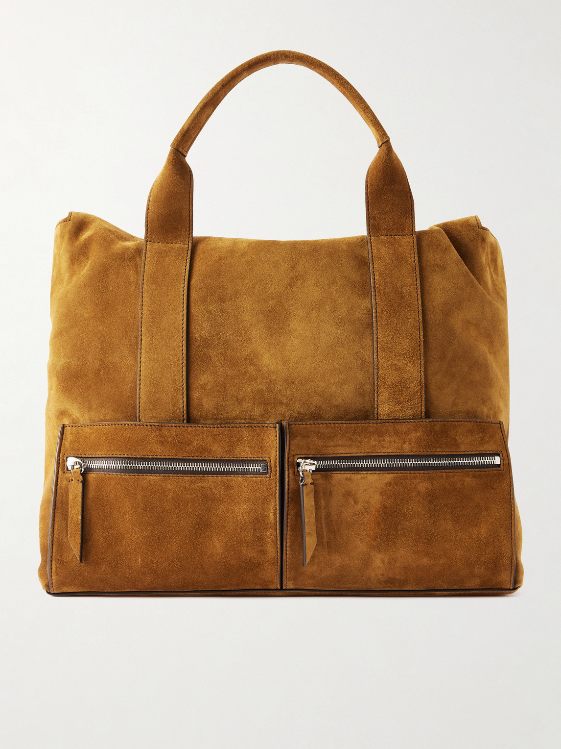 Metier Raced 40 Suede Tote Bag In Brown