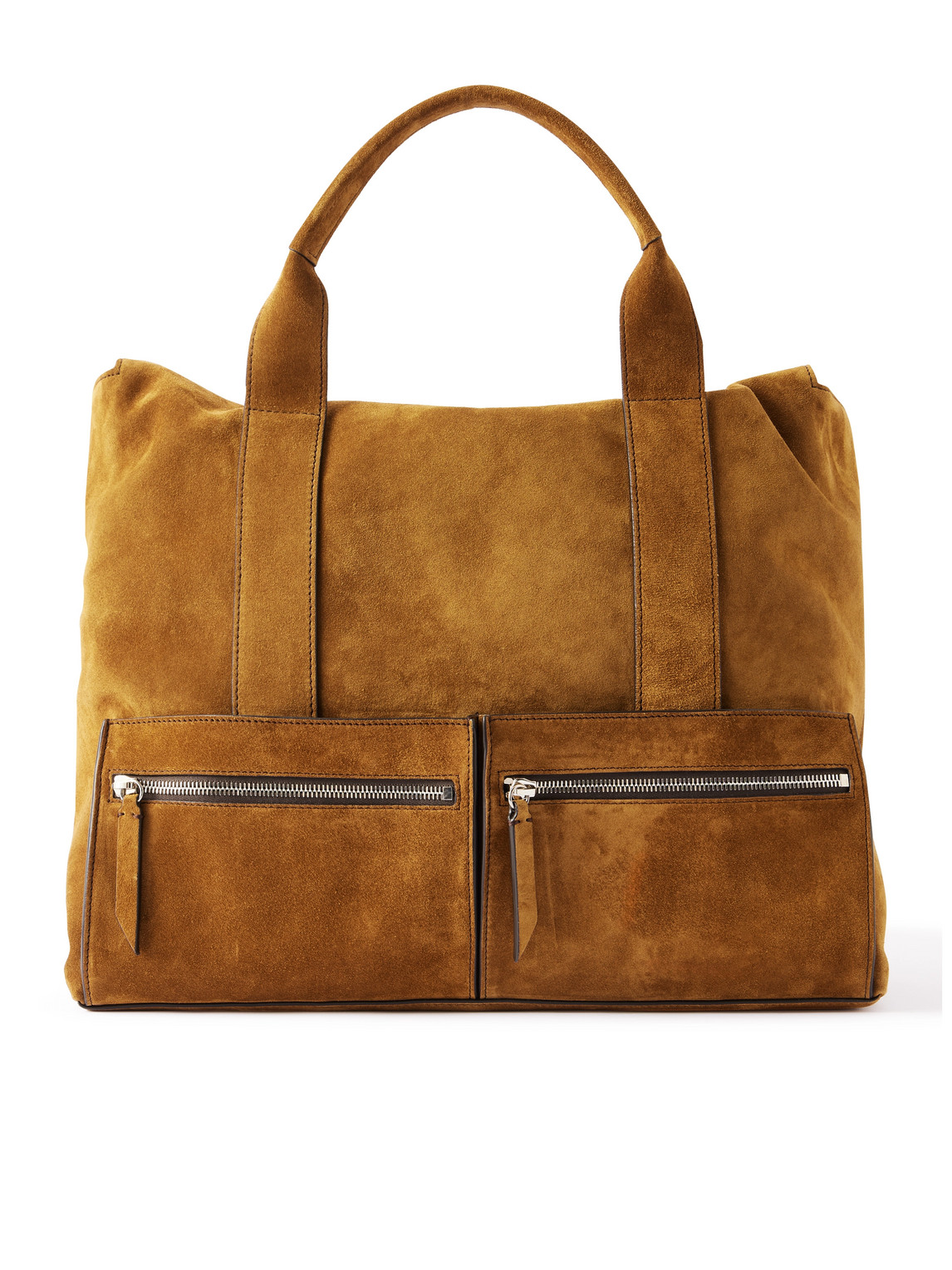 Metier Raced 40 Suede Tote Bag In Brown