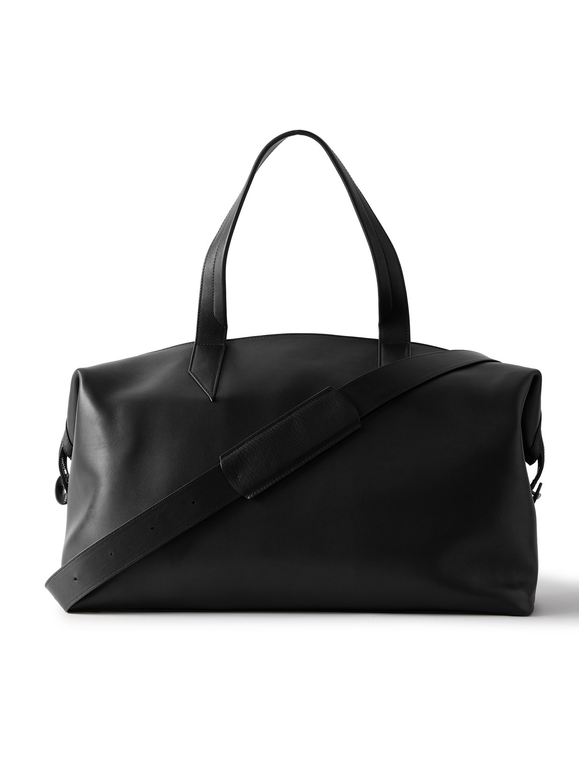 Metier Nomad Leather Weekend Bag In Black
