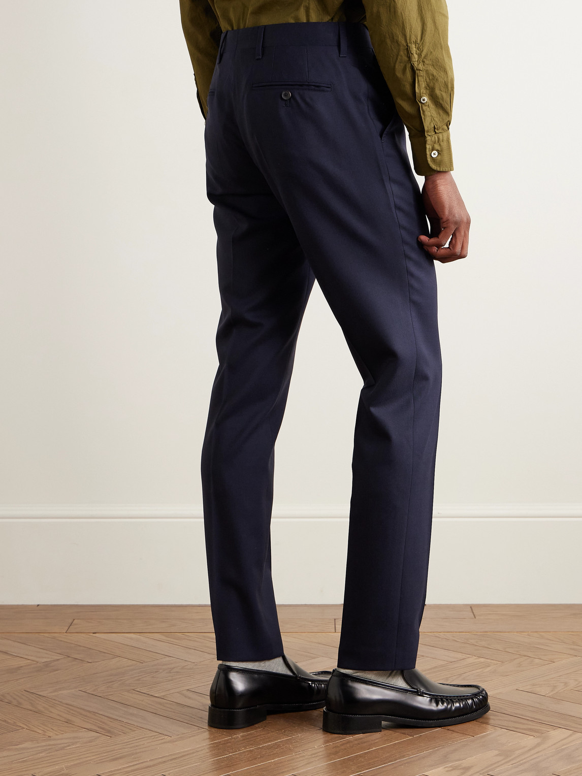  Mr P. - Phillip Slim-fit Wool Suit Trousers - Men - Blue - 28 