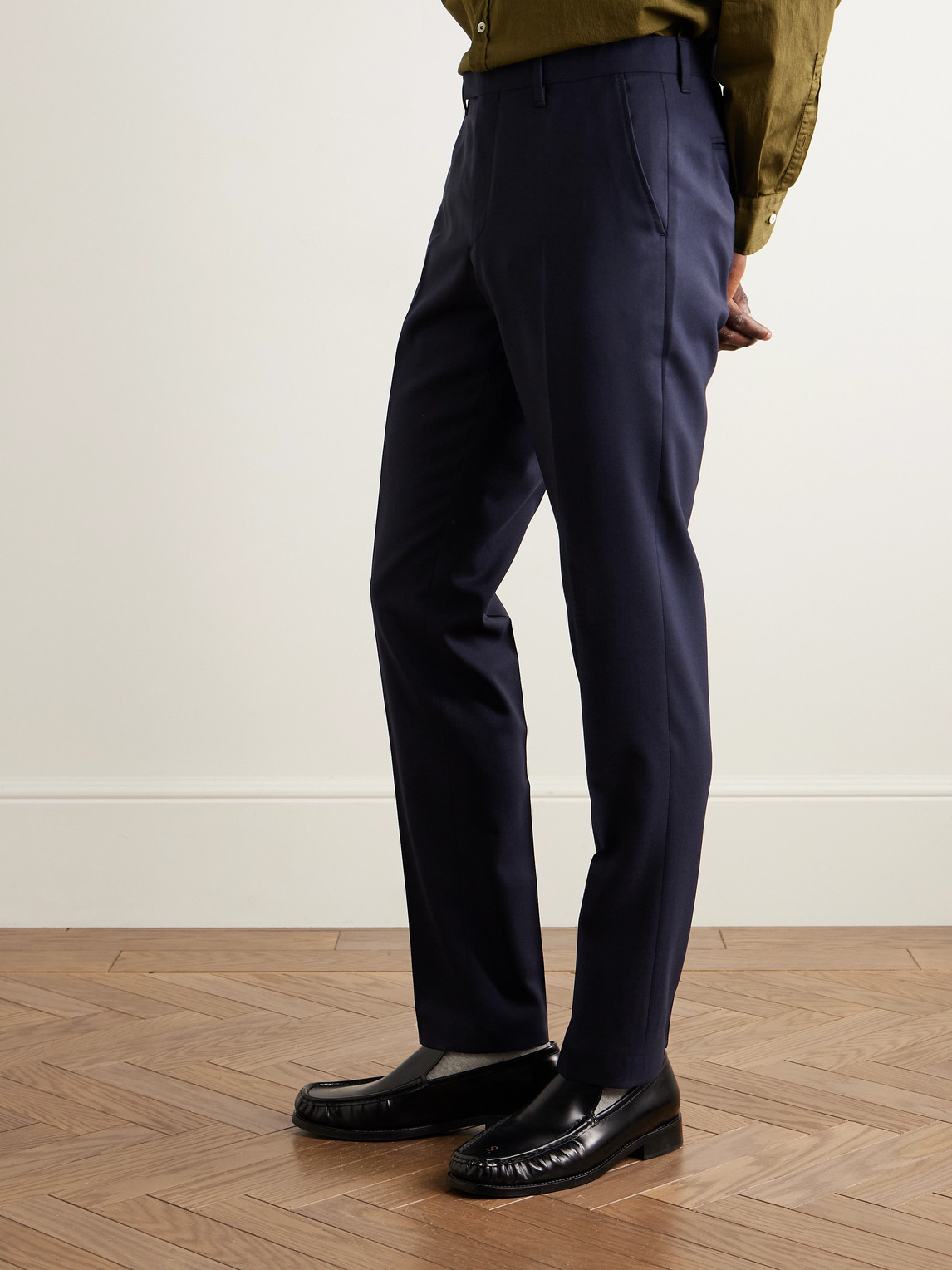  Mr P. - Phillip Slim-fit Wool Suit Trousers - Men - Blue - 28 