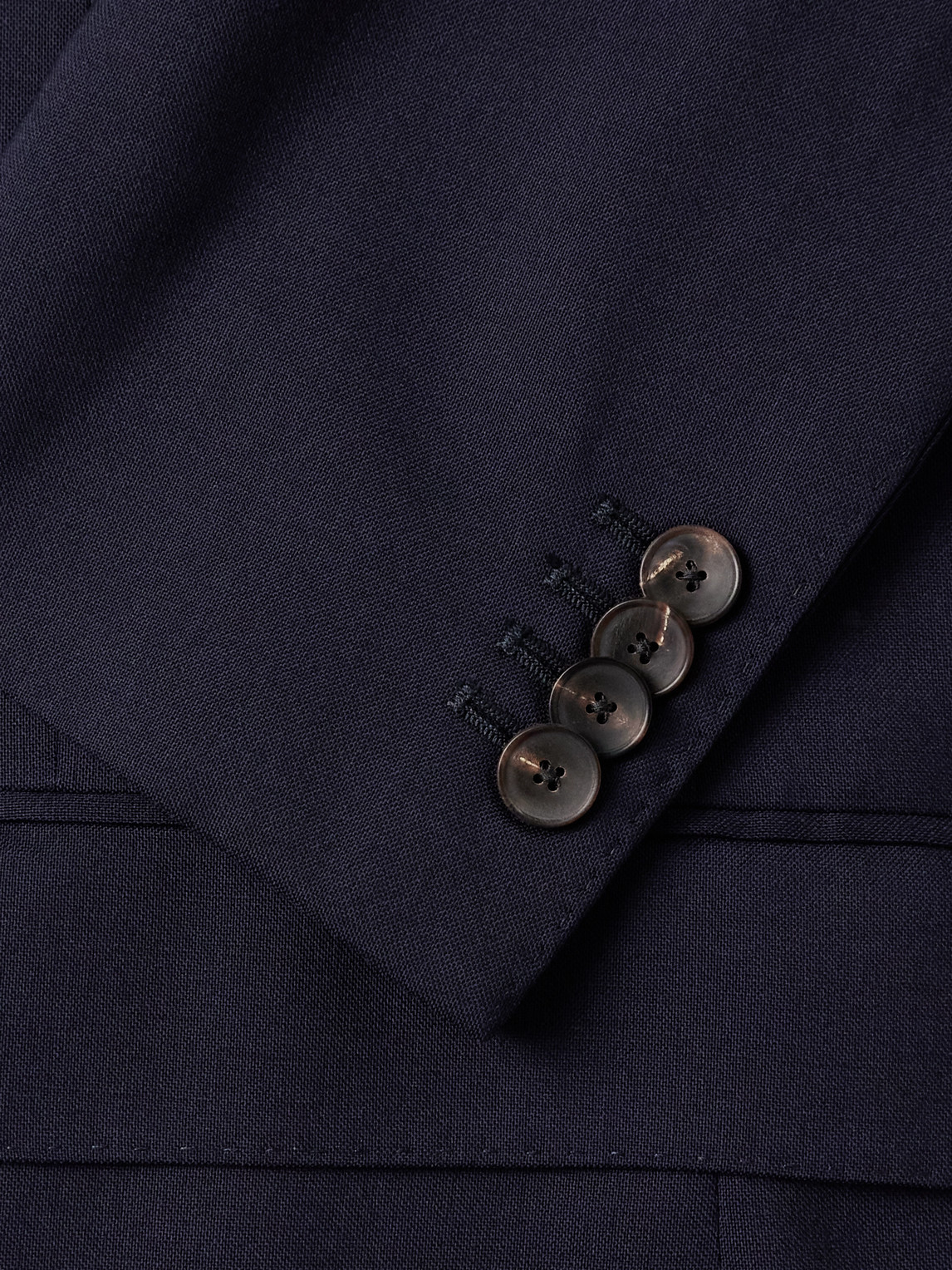  Mr P. - Slim-fit Wool Suit Jacket - Men - Blue - 38 
