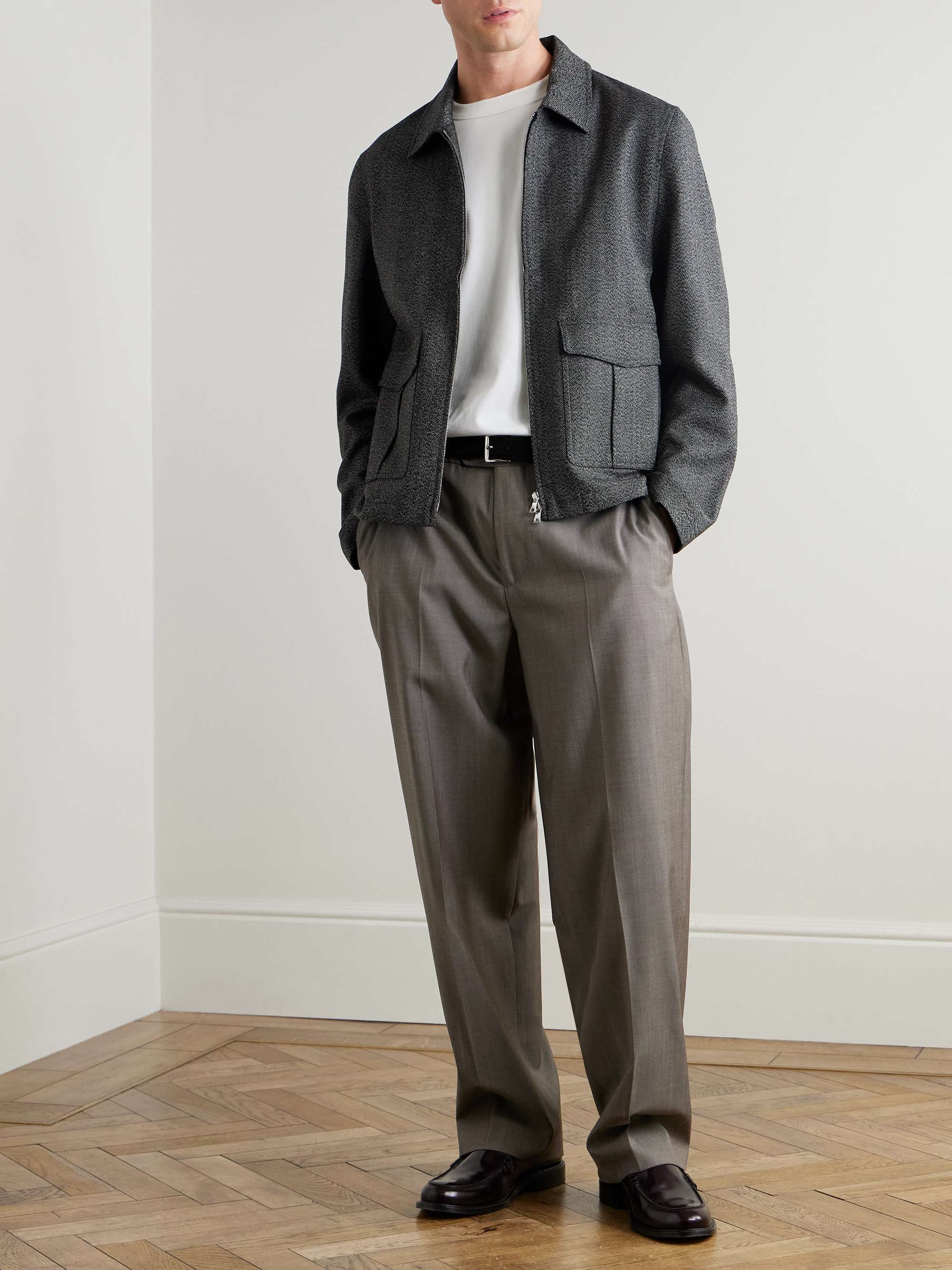 cale カル Wool Herringbone Visto Blouson MR P. Wool-Herringbone Blouson Jacket for Men | MR PORTER