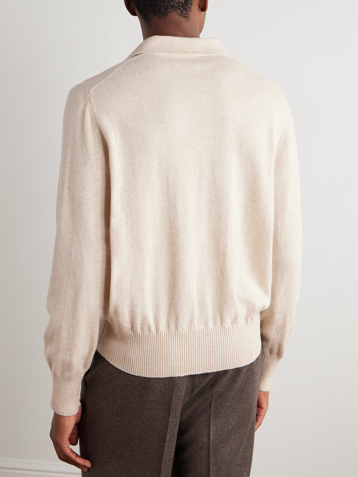  Stòffa - Cashmere Polo Shirt - Men - Neutrals - It 54 