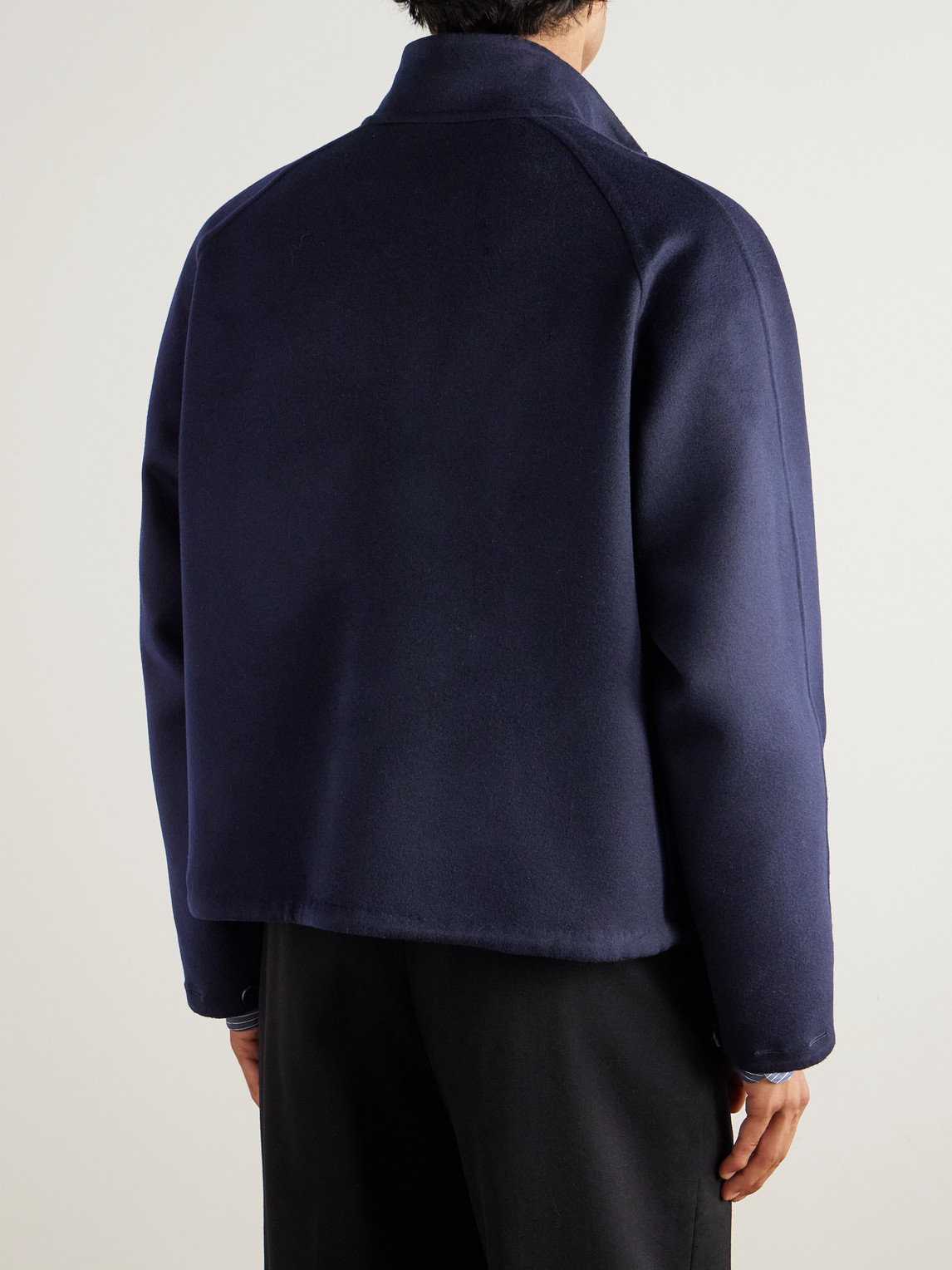 Stòffa Cashmere Blouson Jacket In Blue