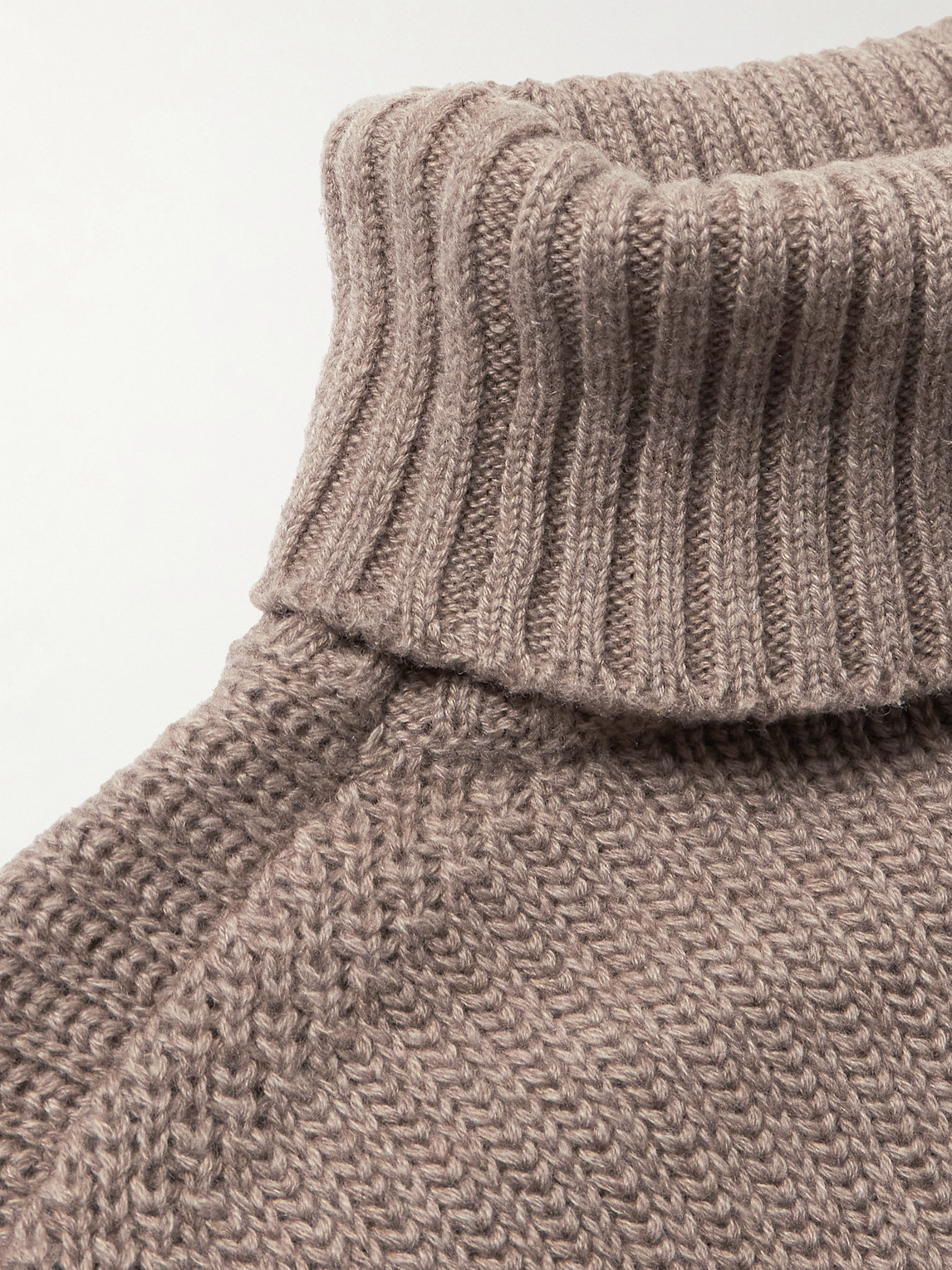 Stòffa Cashmere Rollneck Sweater In Brown