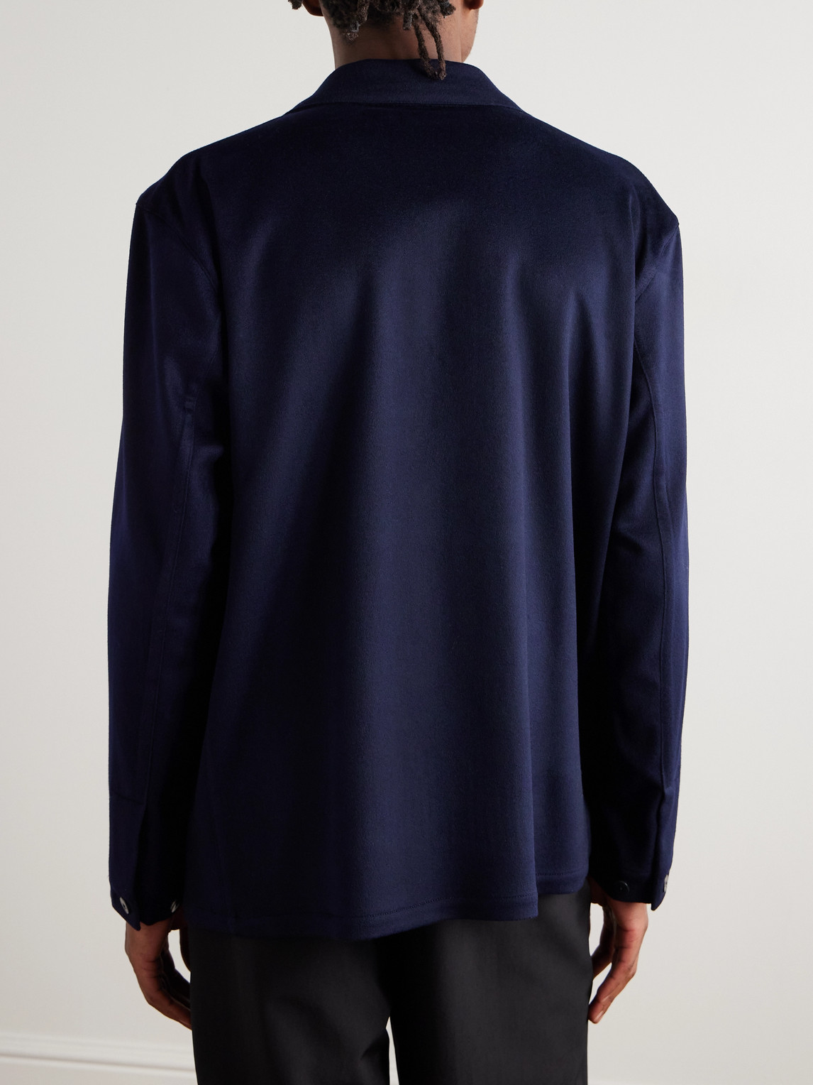  Stòffa - Double-breasted Cashmere Jacket - Men - Blue - It 48 