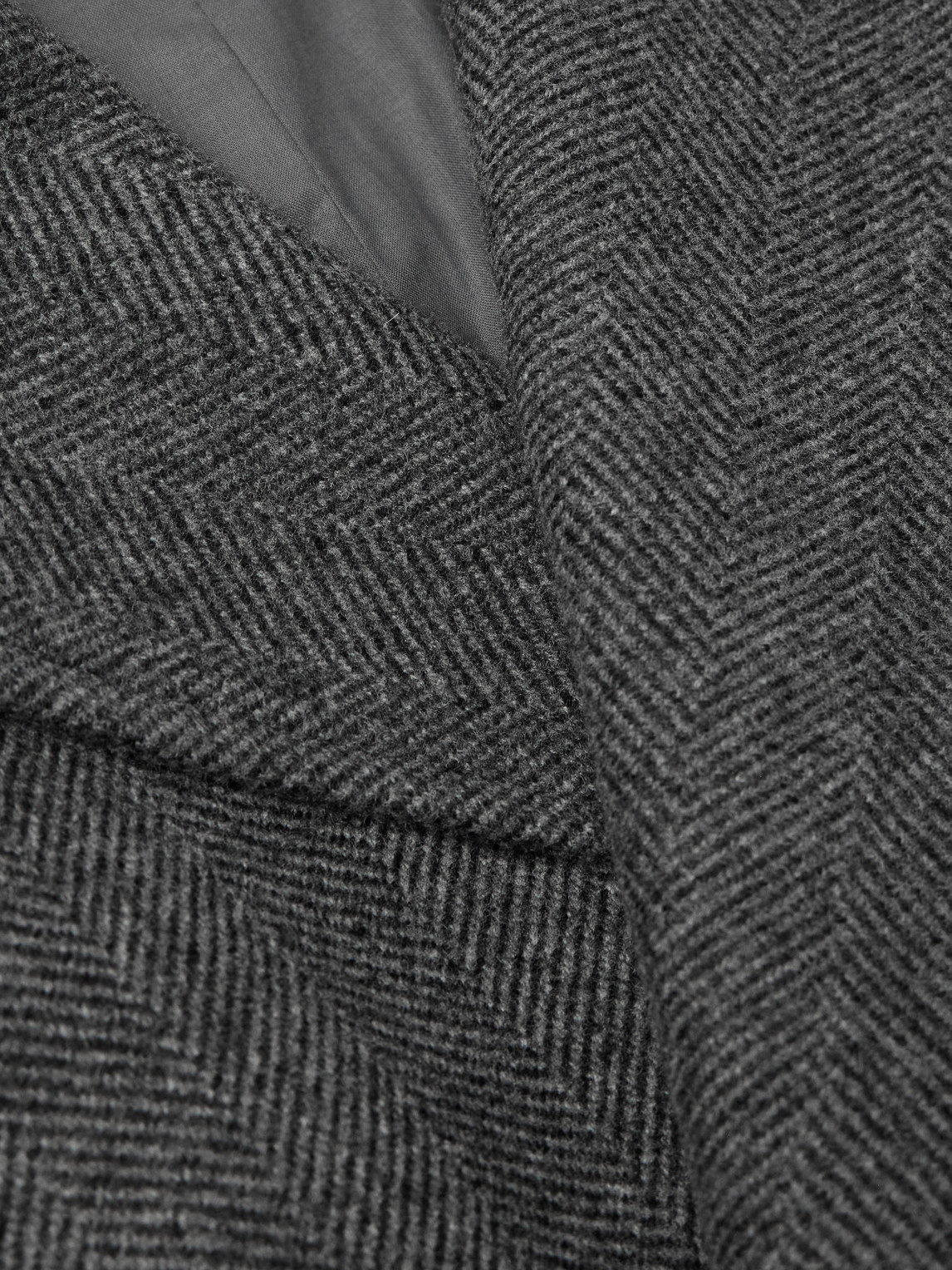 Stòffa Asymmetric Wool Coat In Gray