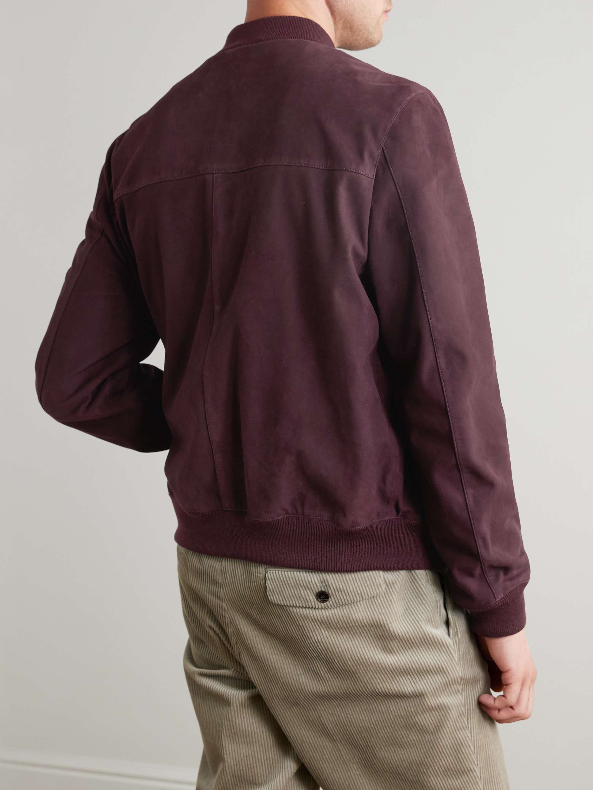 MR P. Suede Bomber Jacket
