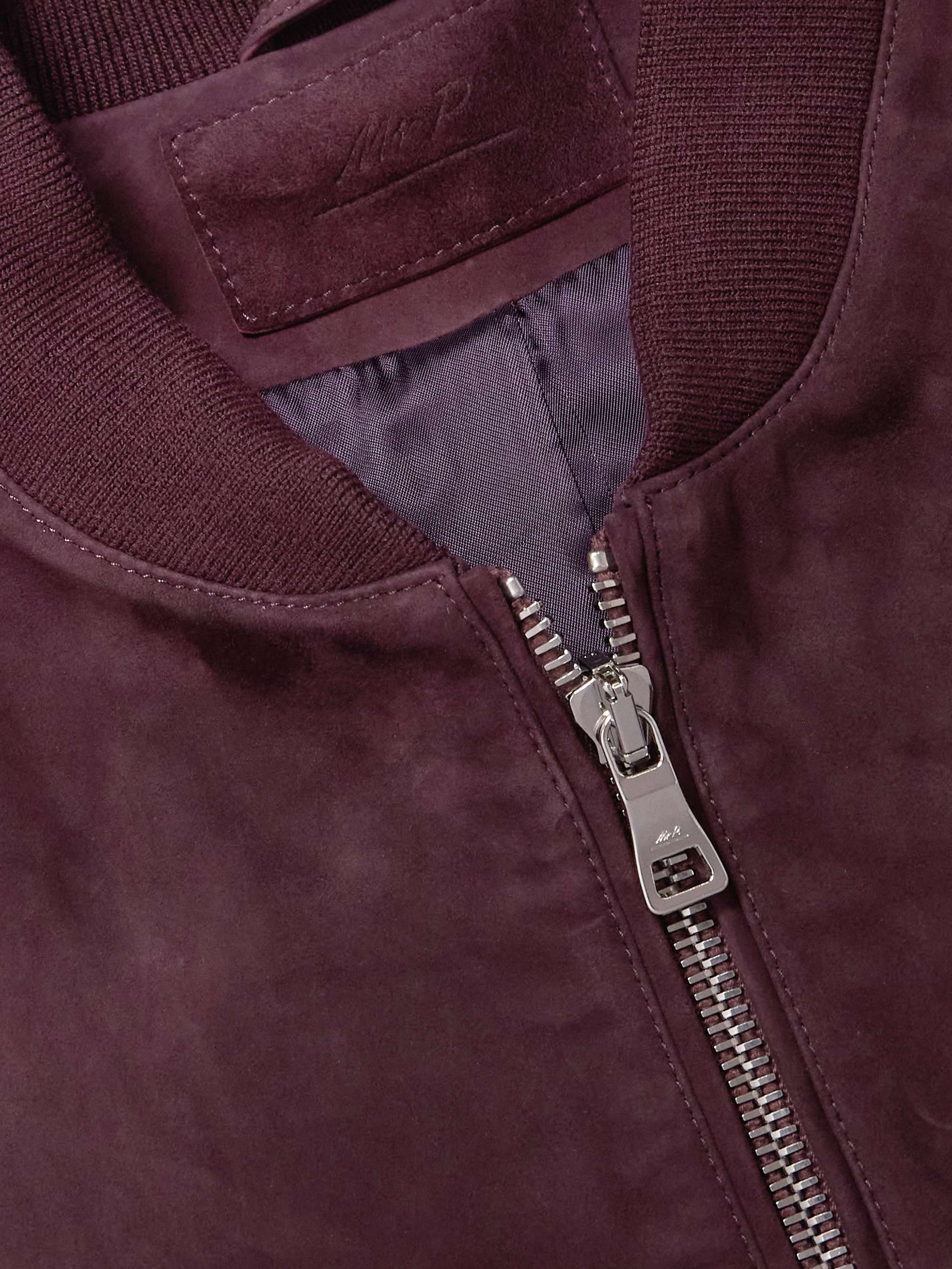 MR P. Suede Bomber Jacket