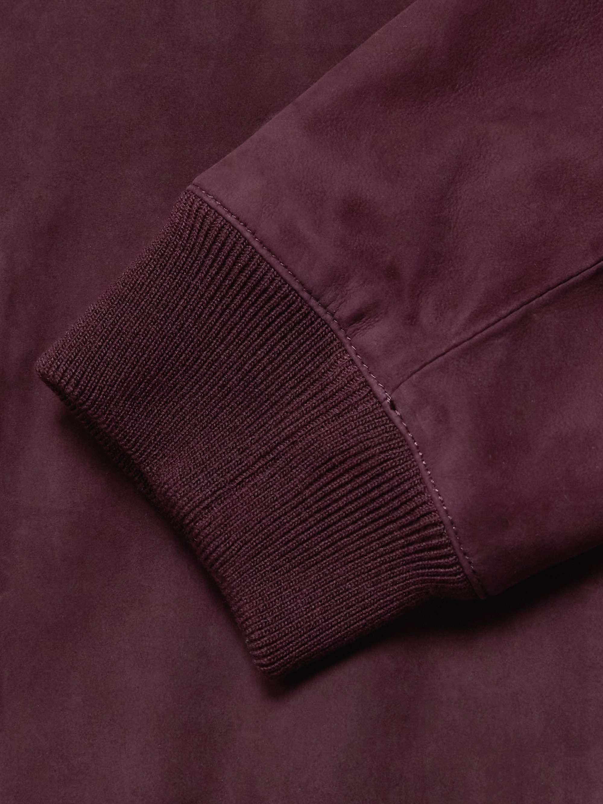 MR P. Suede Bomber Jacket