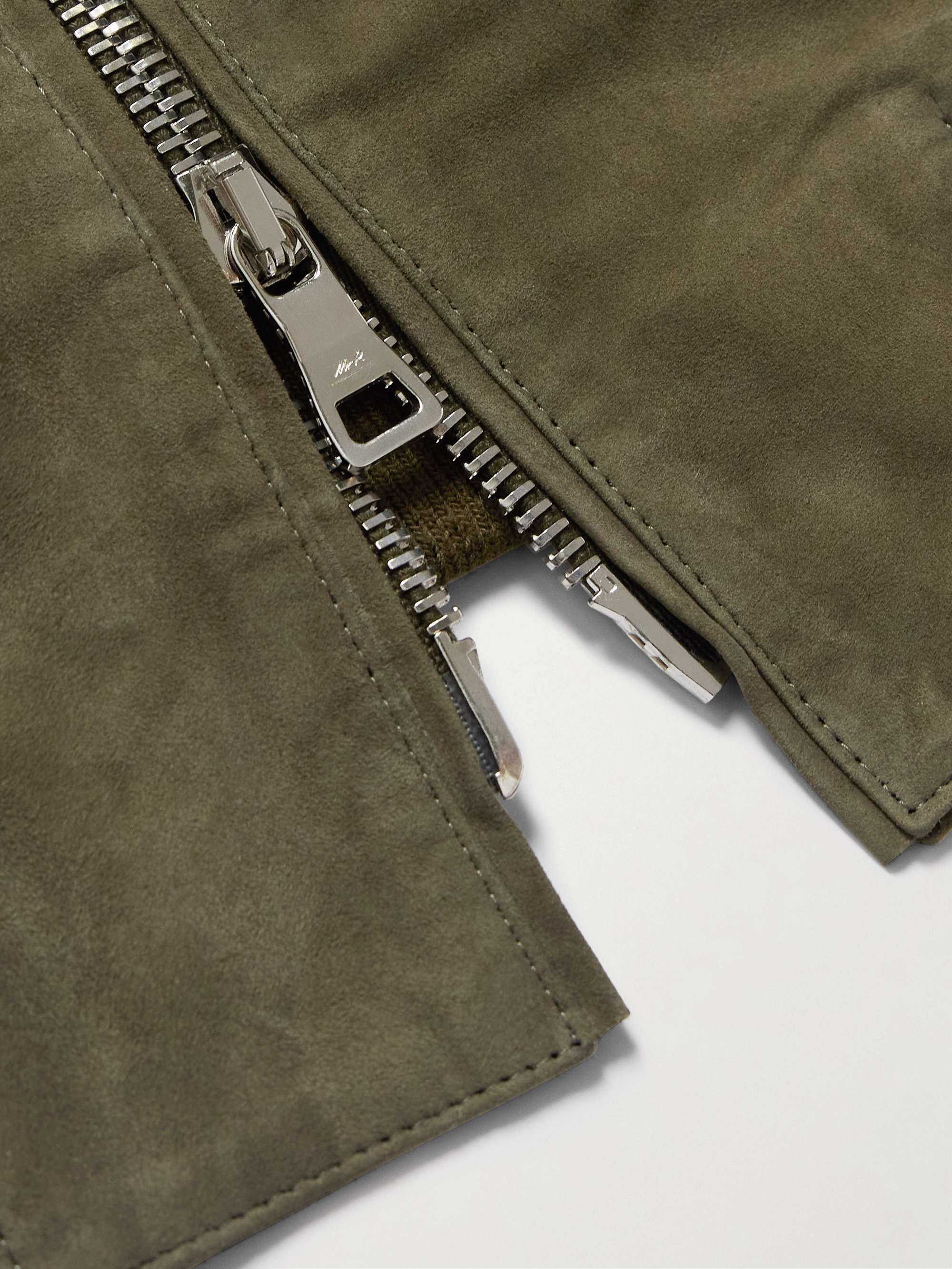 MR P. Suede Bomber Jacket