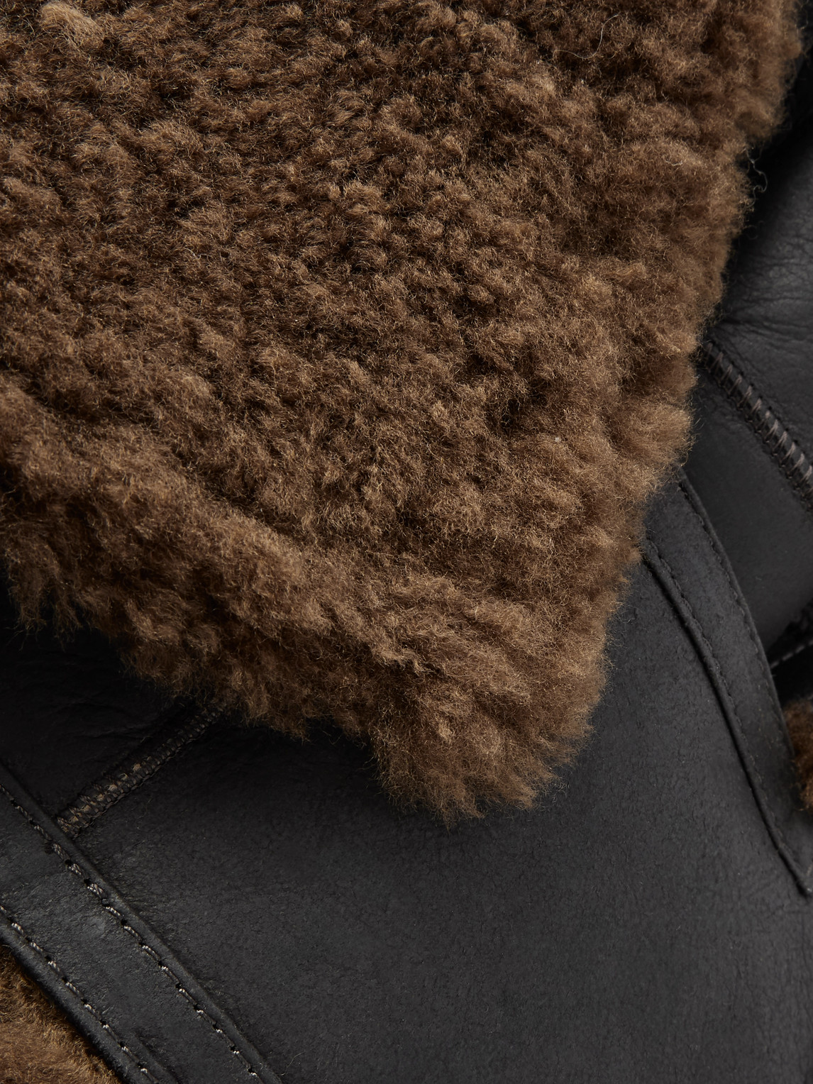  Mr P. - Shearling Scarf - Men - Black 