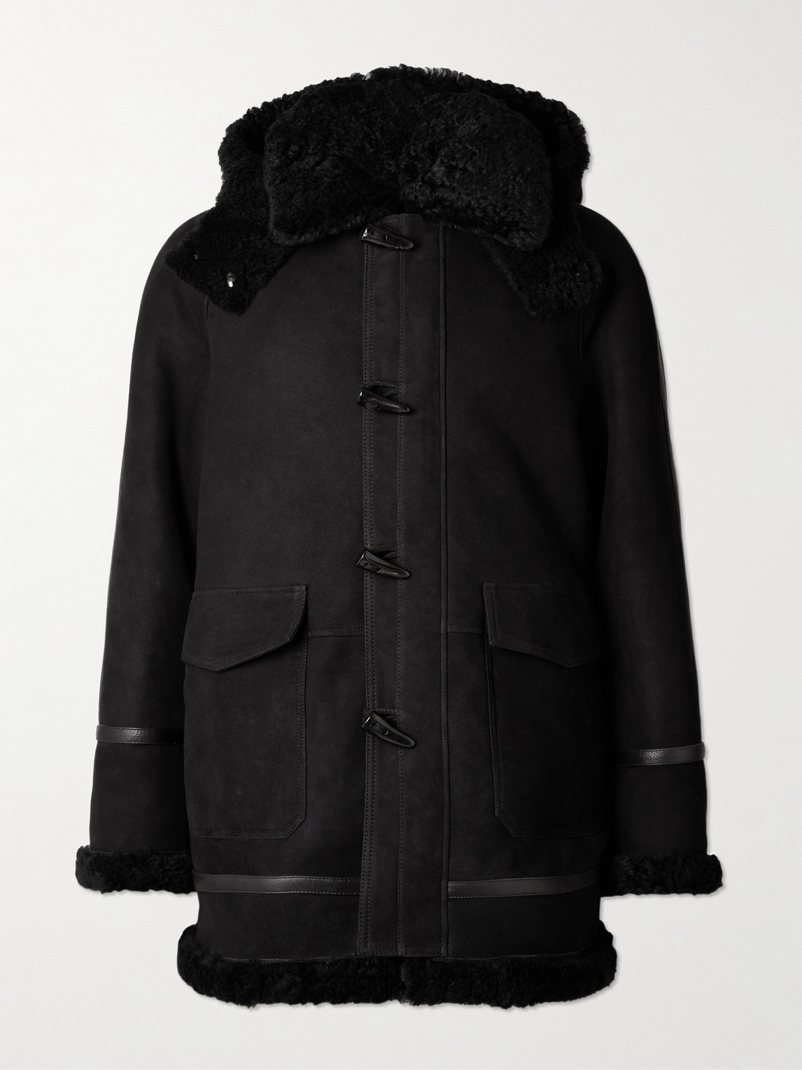 MR P. Oversized Shearling Duffle Coat - Men