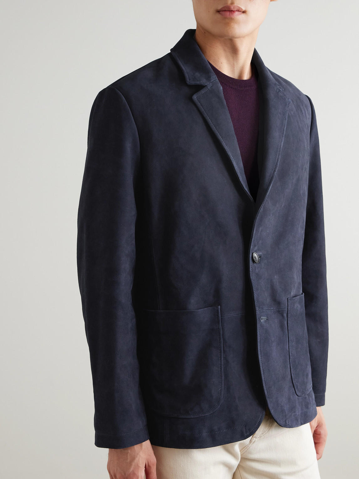 Mr P. - Suede Suit Jacket