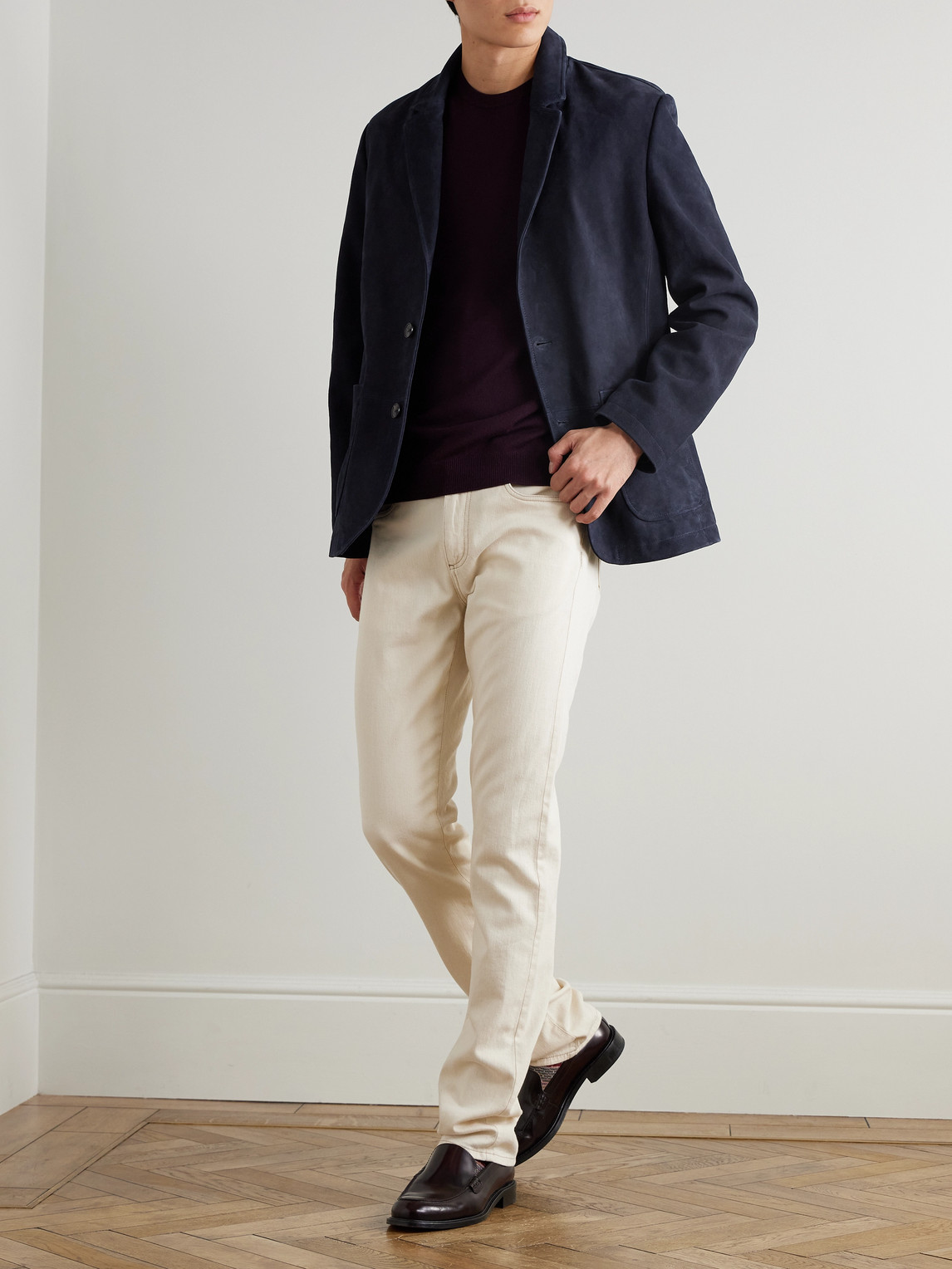Mr P. - Suede Suit Jacket