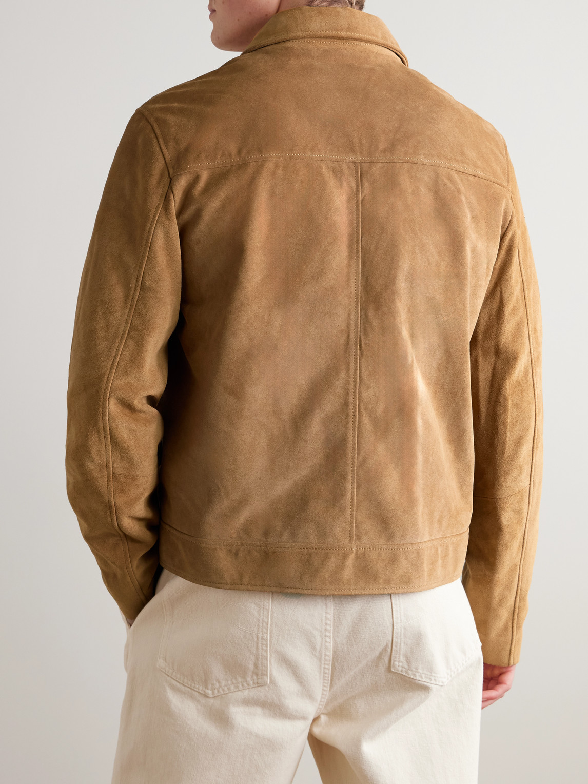 Mr P. - Suede Coach Jacket - Men - Brown - Xs 
