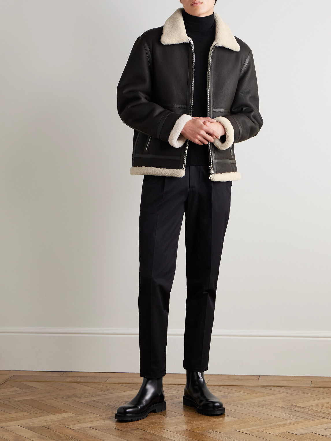 Mr P. - Shearling Bomber Jacket