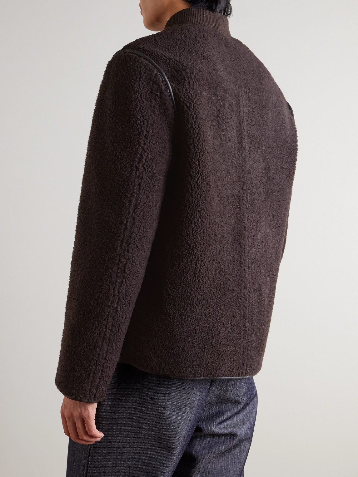  Mr P. - Reversible Shearling Jacket - Men - Black - S 
