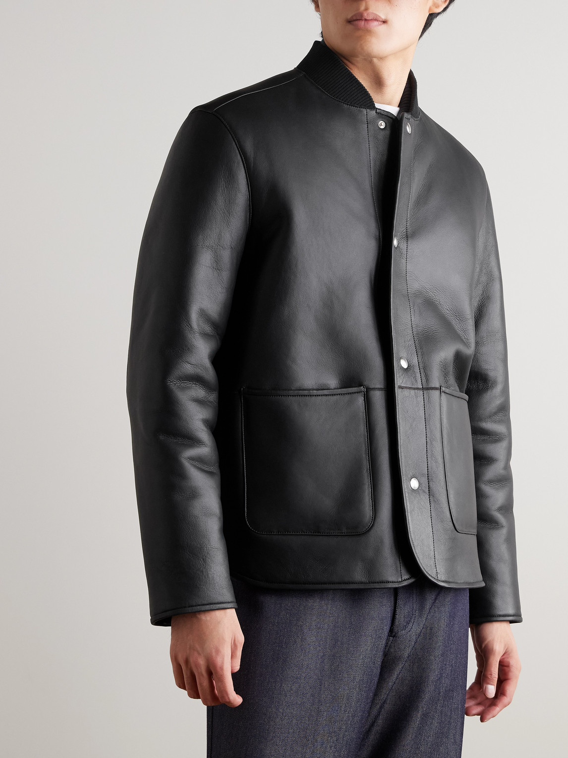  Mr P. - Reversible Shearling Jacket - Men - Black - S 