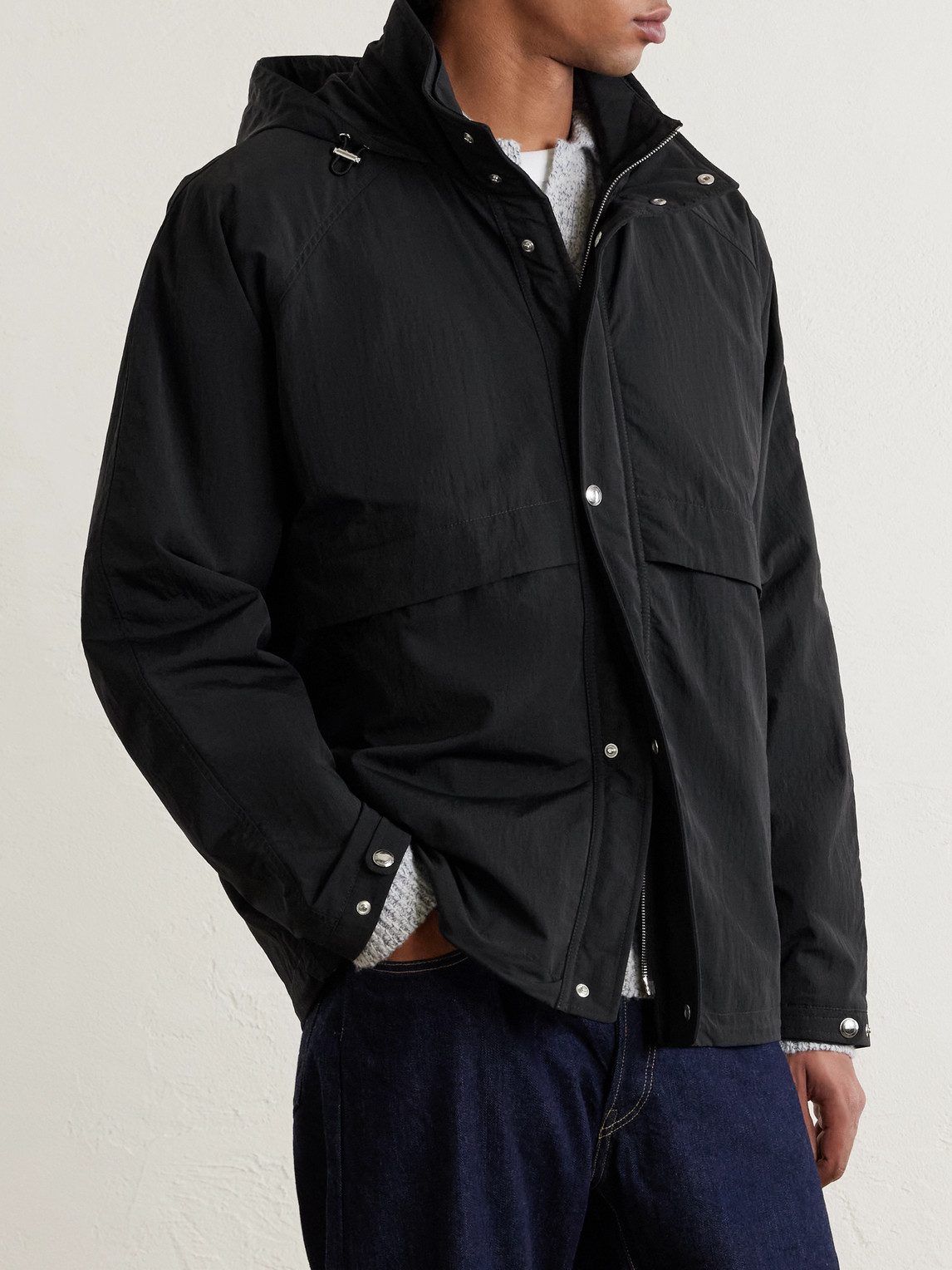 Mr P. - Recycled-Shell Hooded Jacket