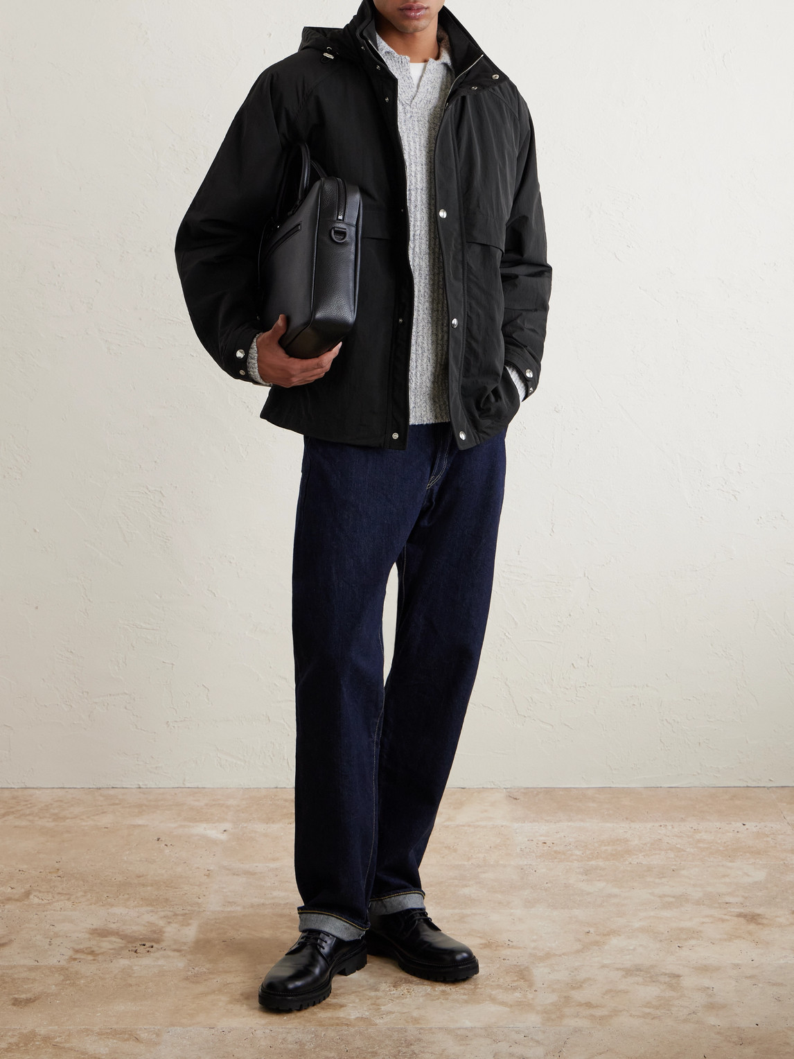 Mr P. - Recycled-Shell Hooded Jacket