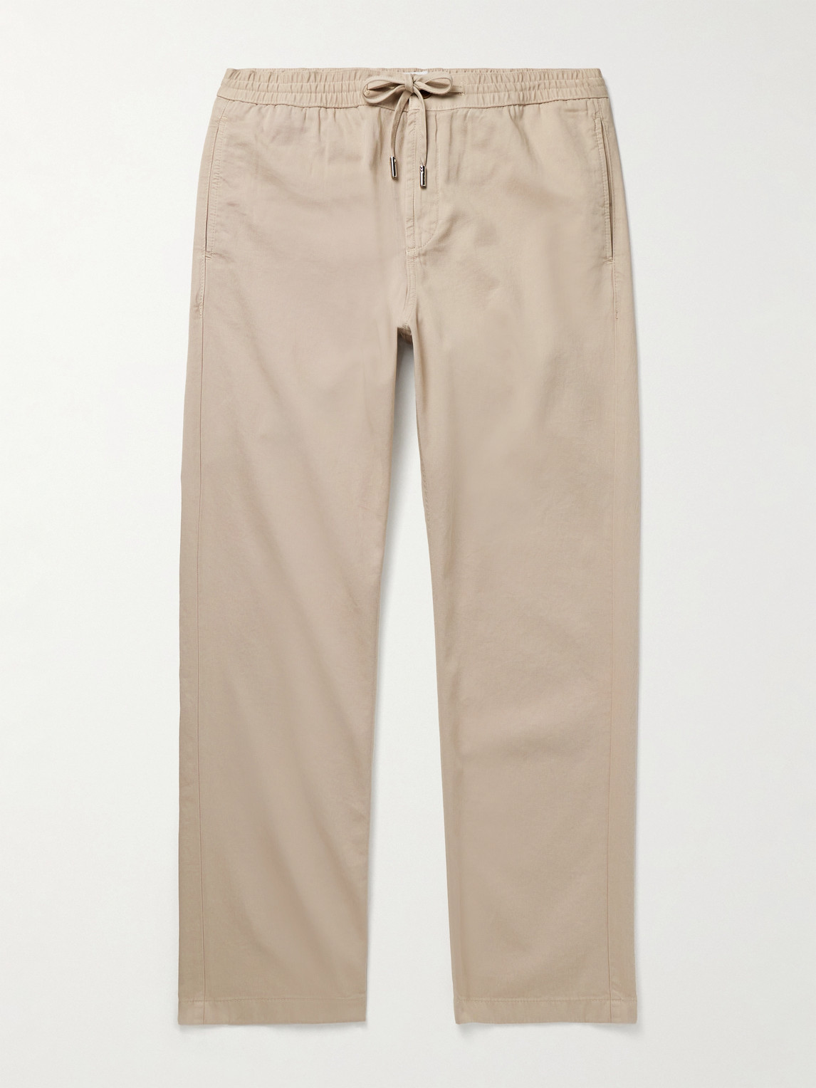 MR P. Edward Straight-Leg Organic Cotton-Twill Drawstring Trousers - Men
