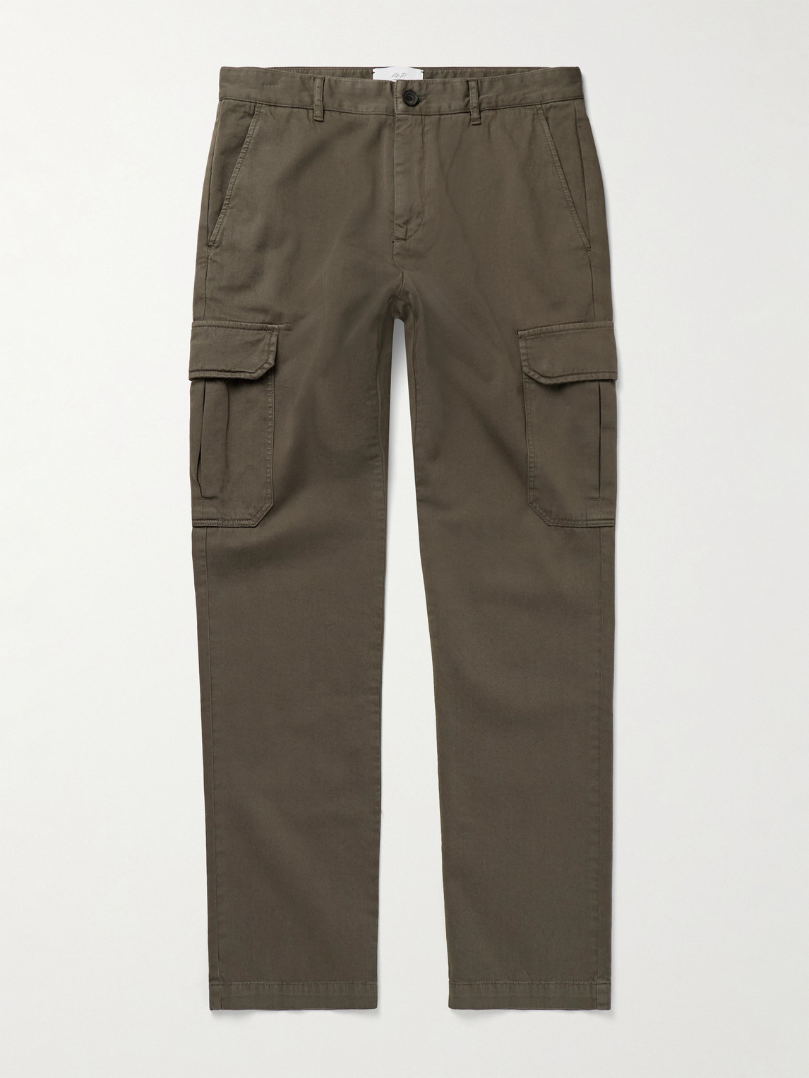 MR P. Samuel Slim-Fit Straight-Leg Organic Cotton-Twill Cargo Trousers - Men