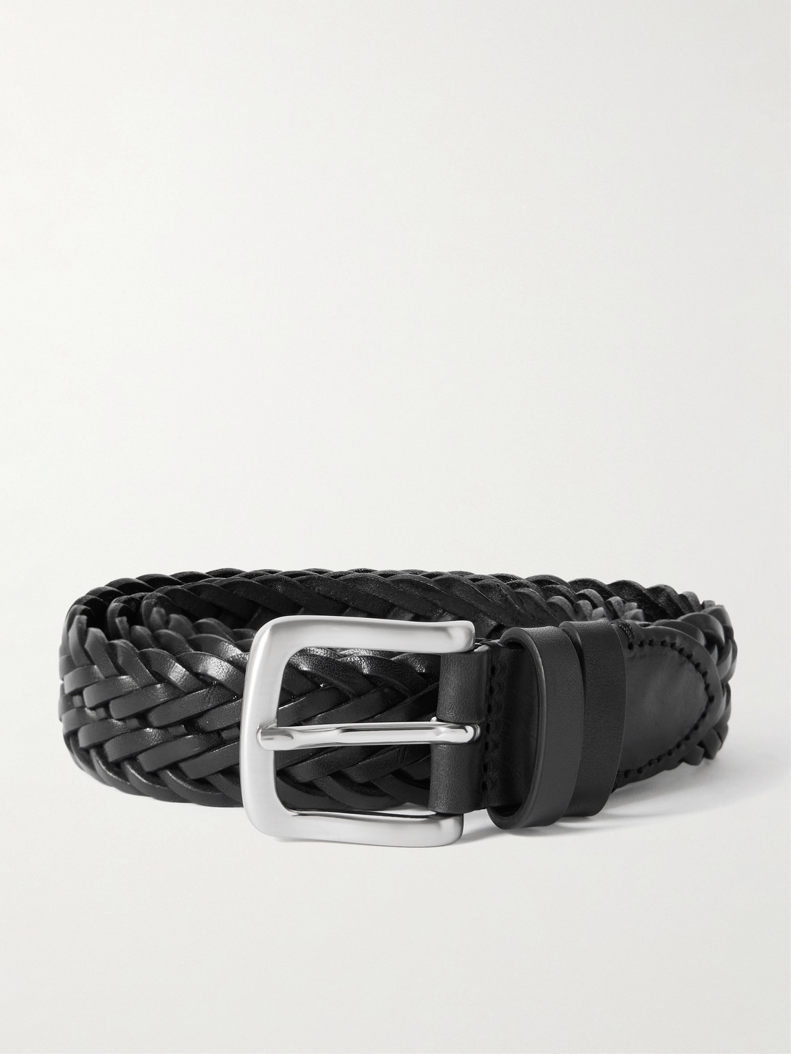MR P. 3cm Woven Leather Belt - Men