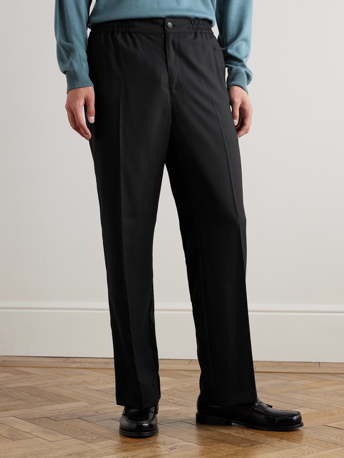  Mr P. - Arthur Wide-leg Woven Drawstring Trousers - Men - Black - 28 