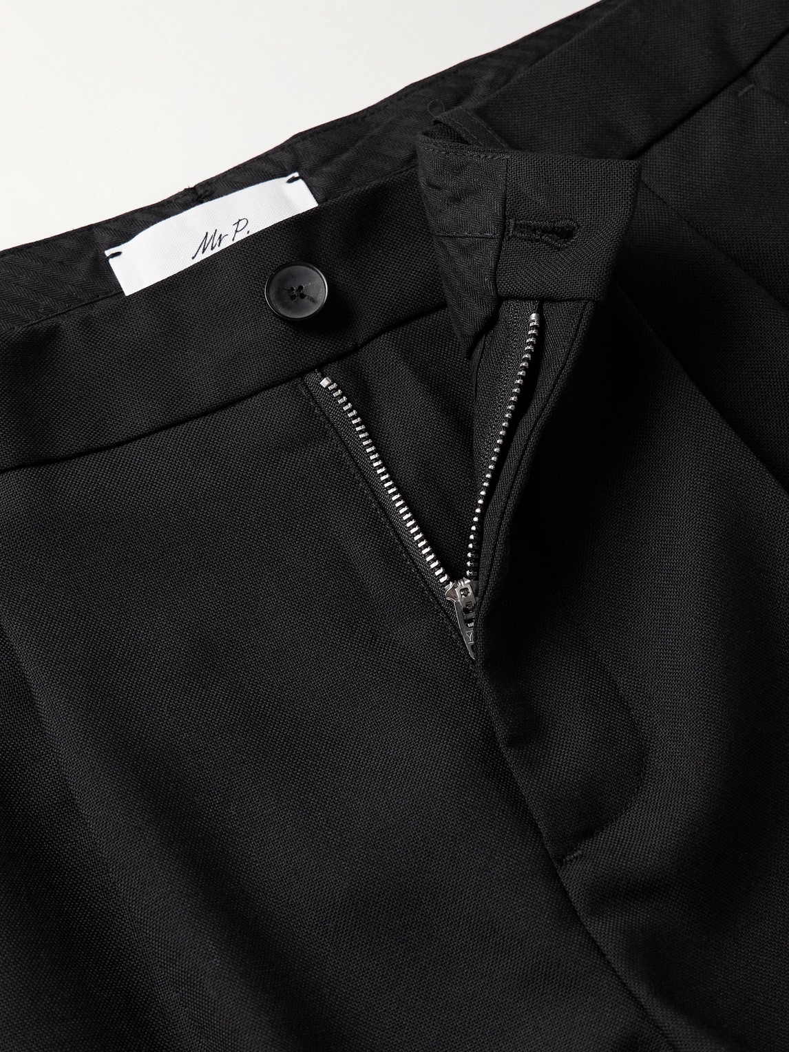 Mr P. - Edward Straight-Leg Pleated Woven Trousers