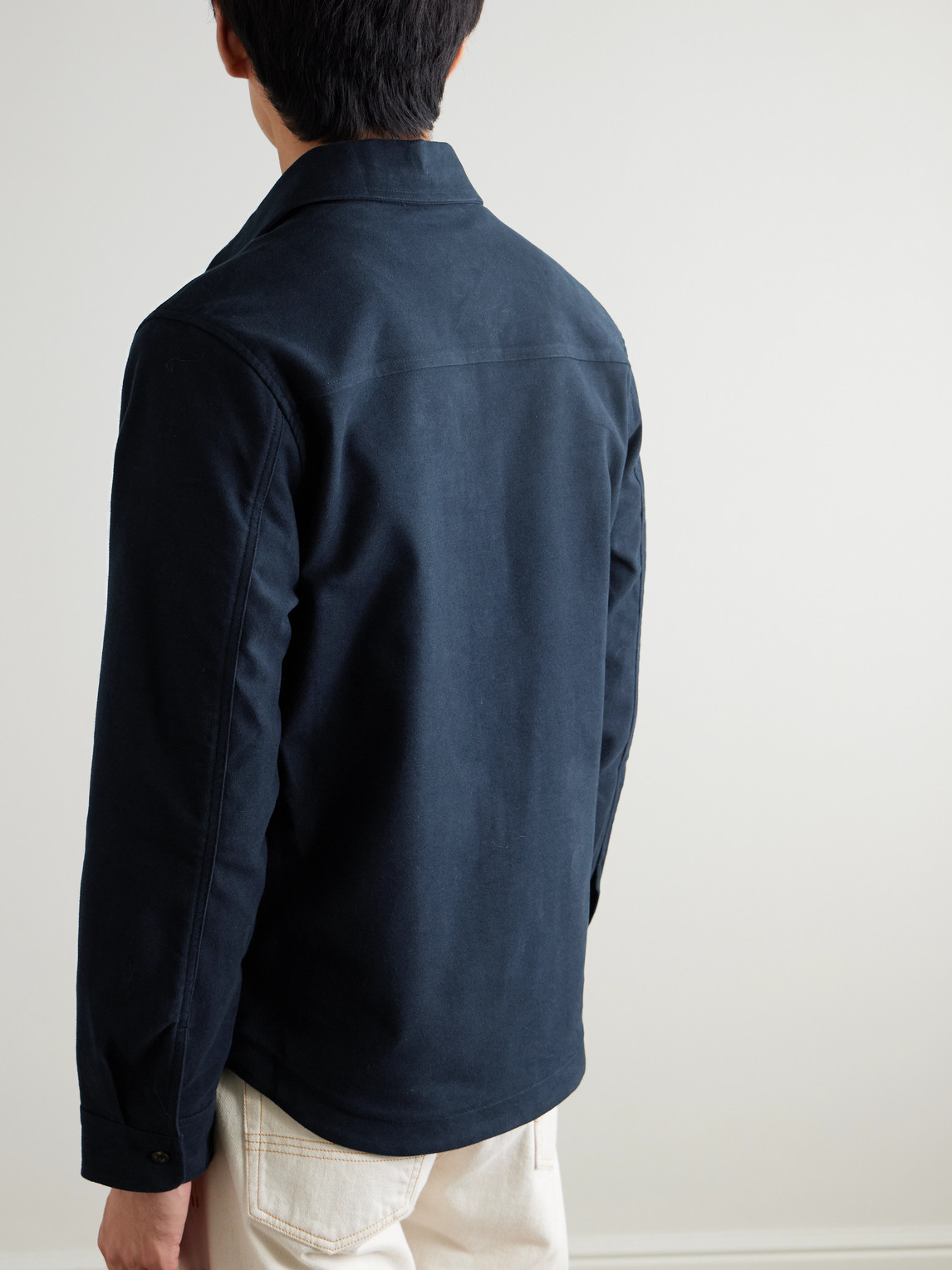Mr P. - Organic Cotton-Blend Moleskin Overshirt