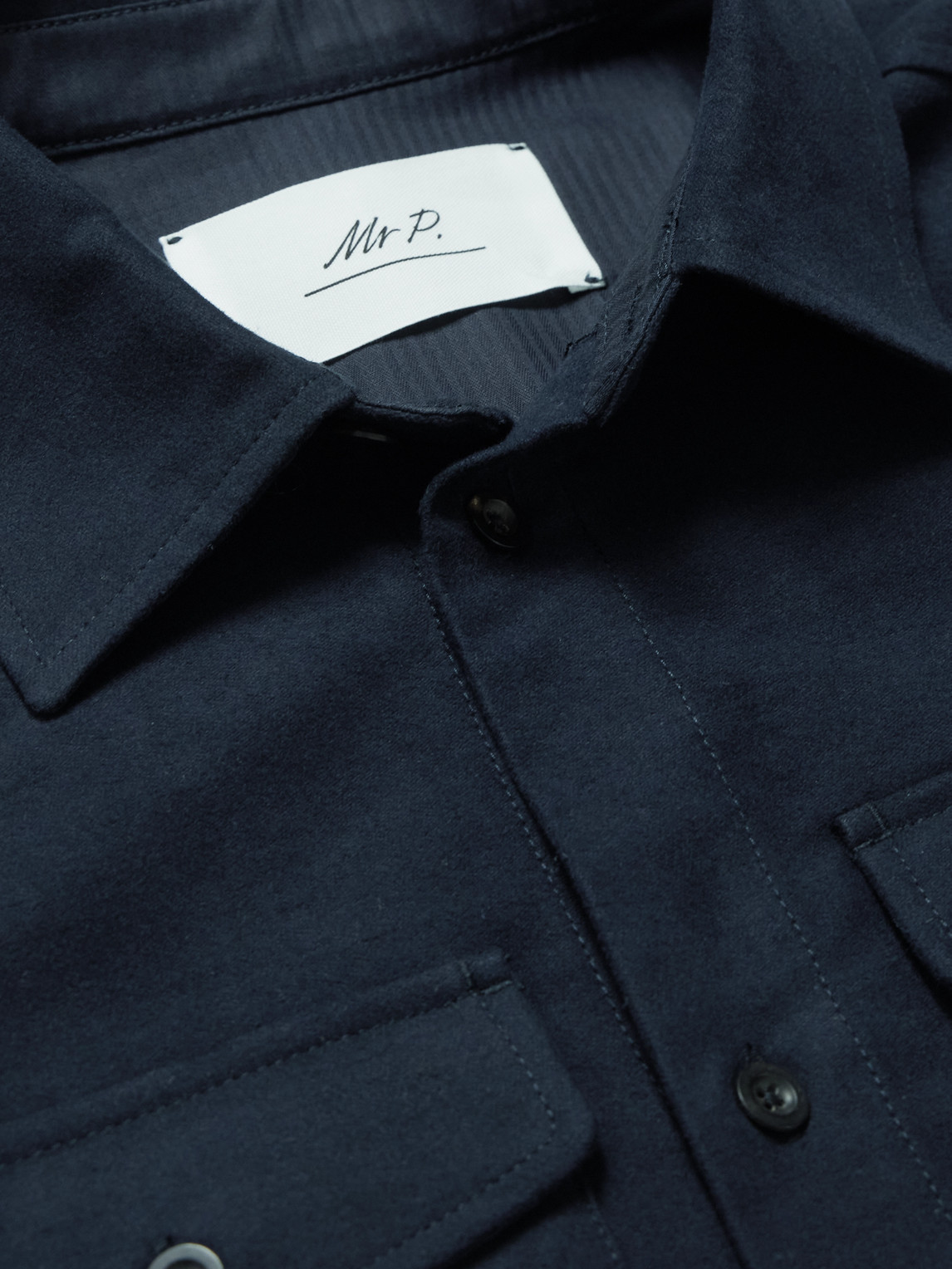 Mr P. - Organic Cotton-Blend Moleskin Overshirt