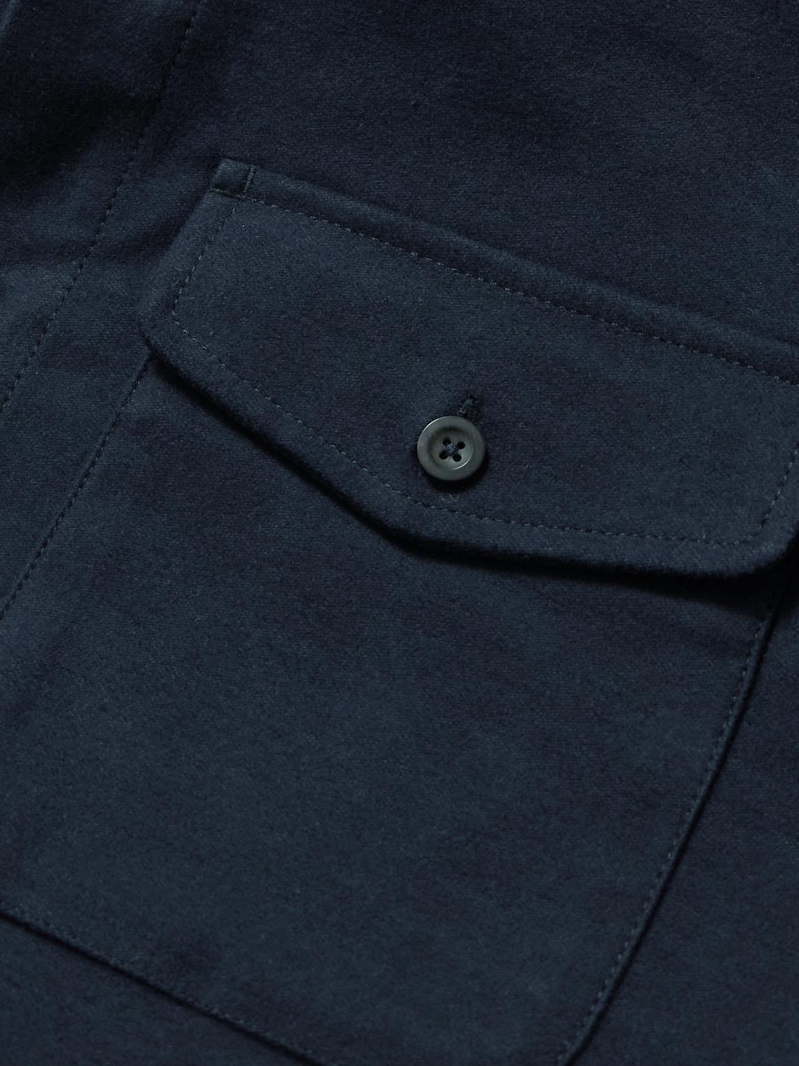 Mr P. - Organic Cotton-Blend Moleskin Overshirt