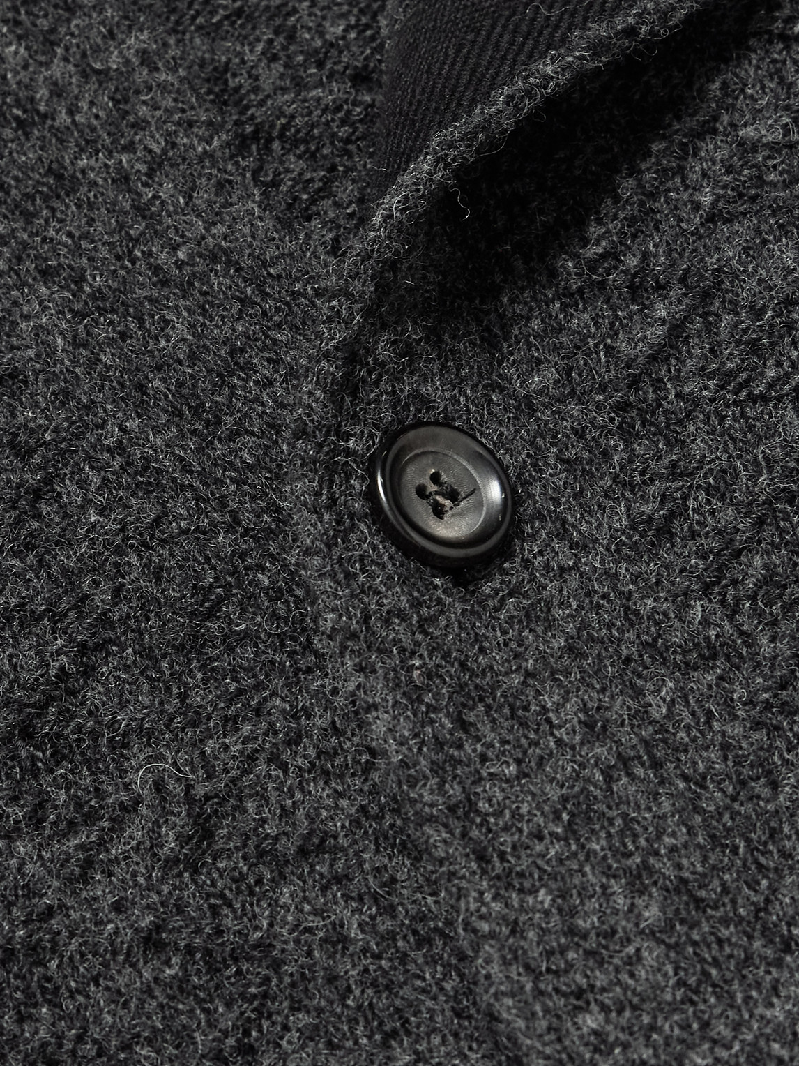 Oliver Spencer Jarvis Jacquard-knit Merino Wool Cardigan In Gray