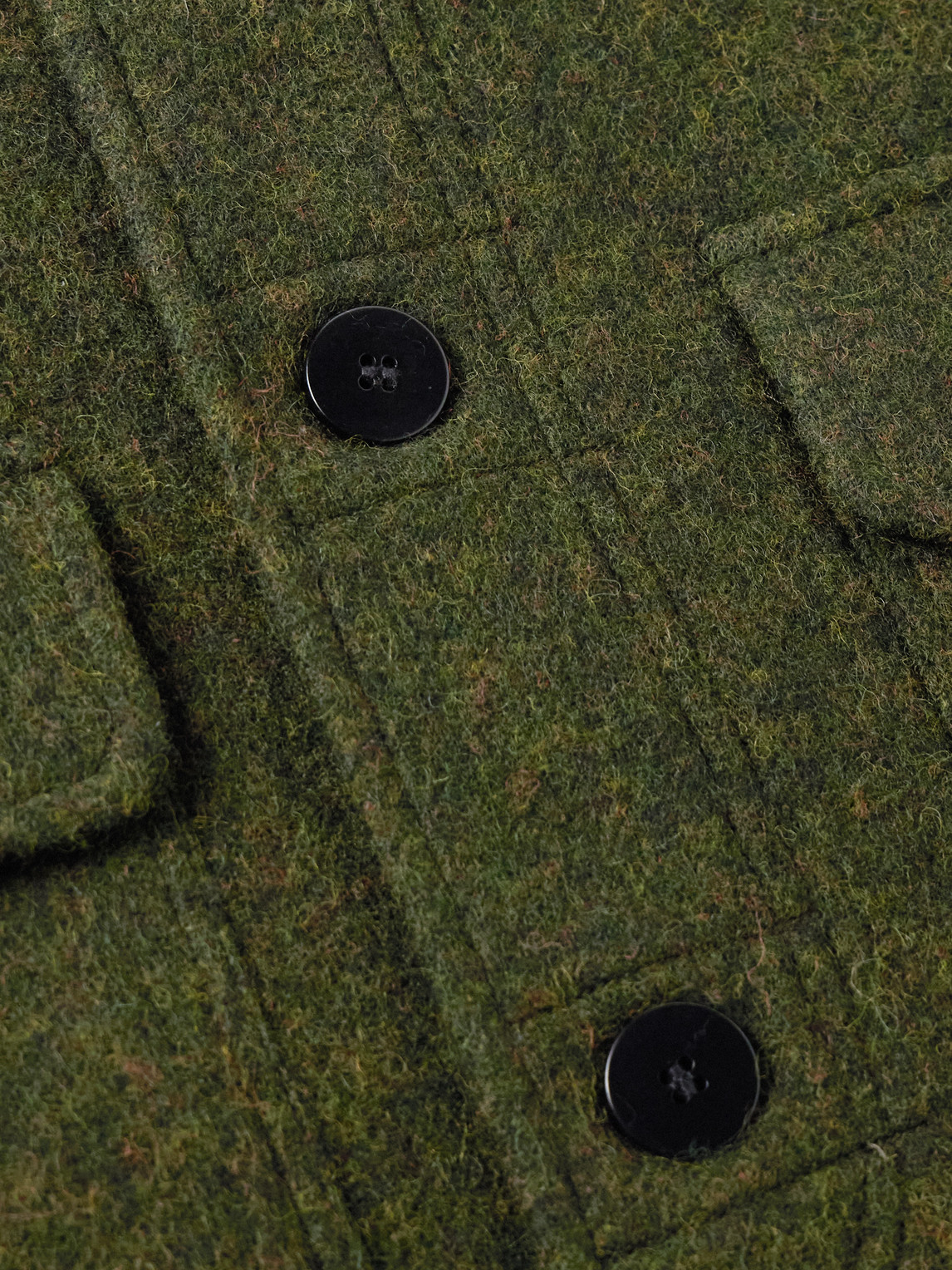 Oliver Spencer Lambeth Wool-blend Felt Field Jacket In Green