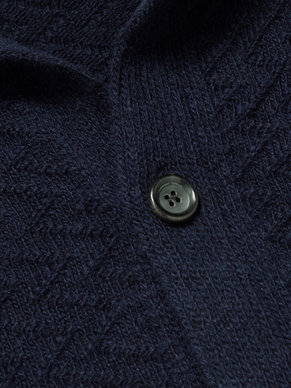 Oliver Spencer Jarvis Jacquard-knit Merino Wool Cardigan In Blue