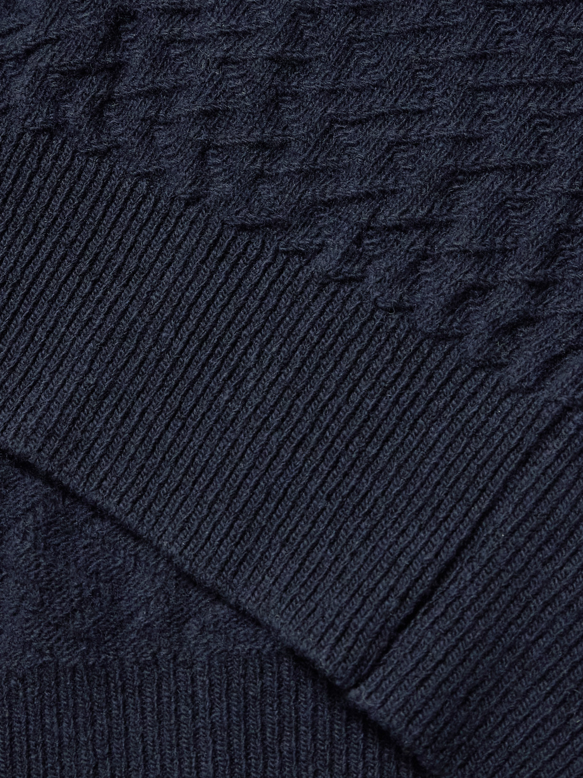 Oliver Spencer Jarvis Jacquard-knit Merino Wool Cardigan In Blue
