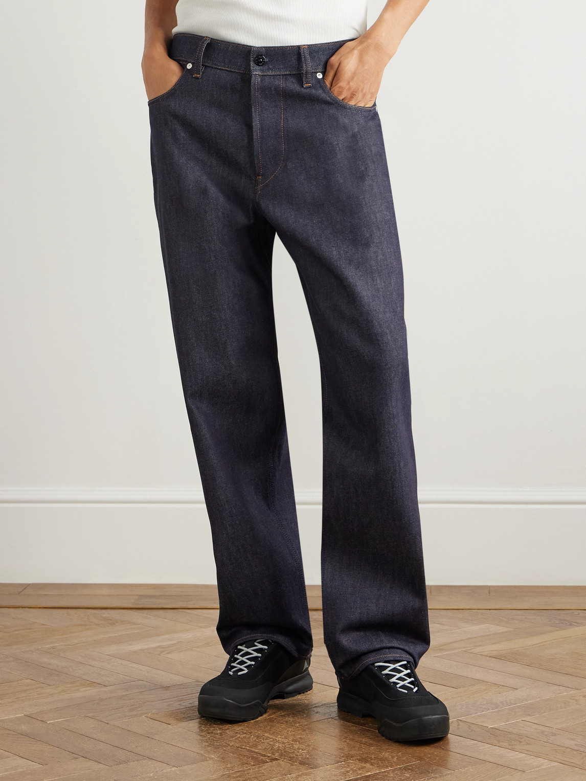 Denim Straight-Leg Organic Jeans