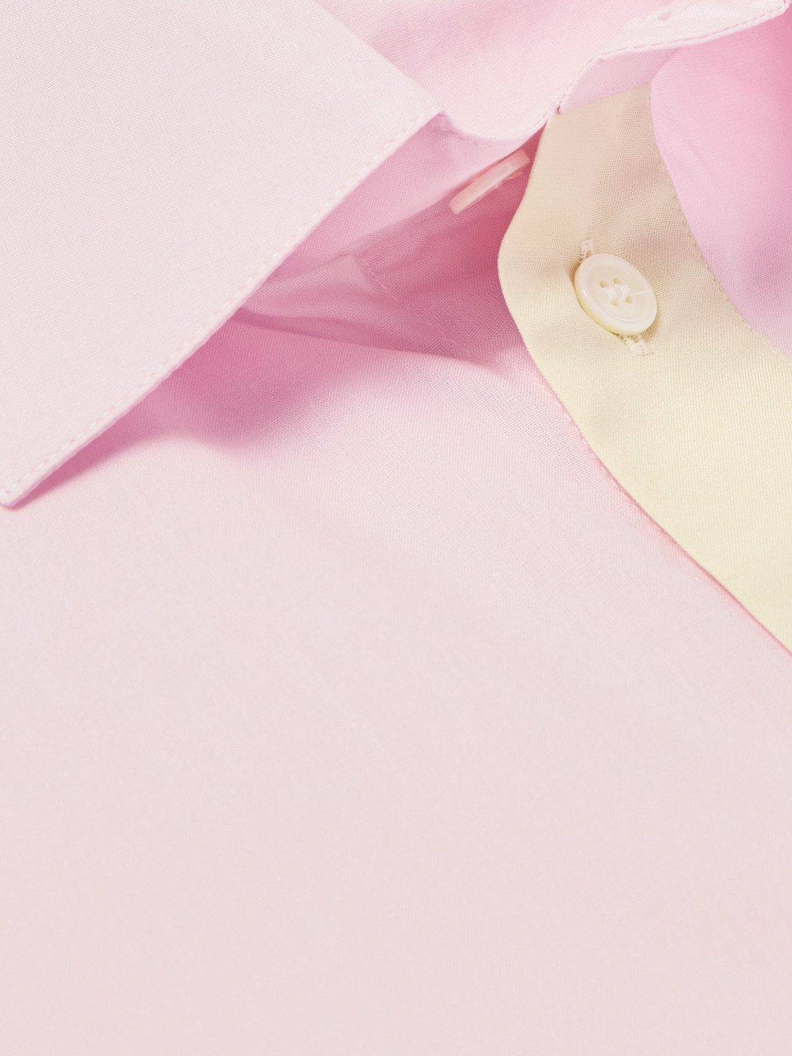 Marni Oversized Logo-embroidered Colour-block Cotton-poplin Shirt In Pink